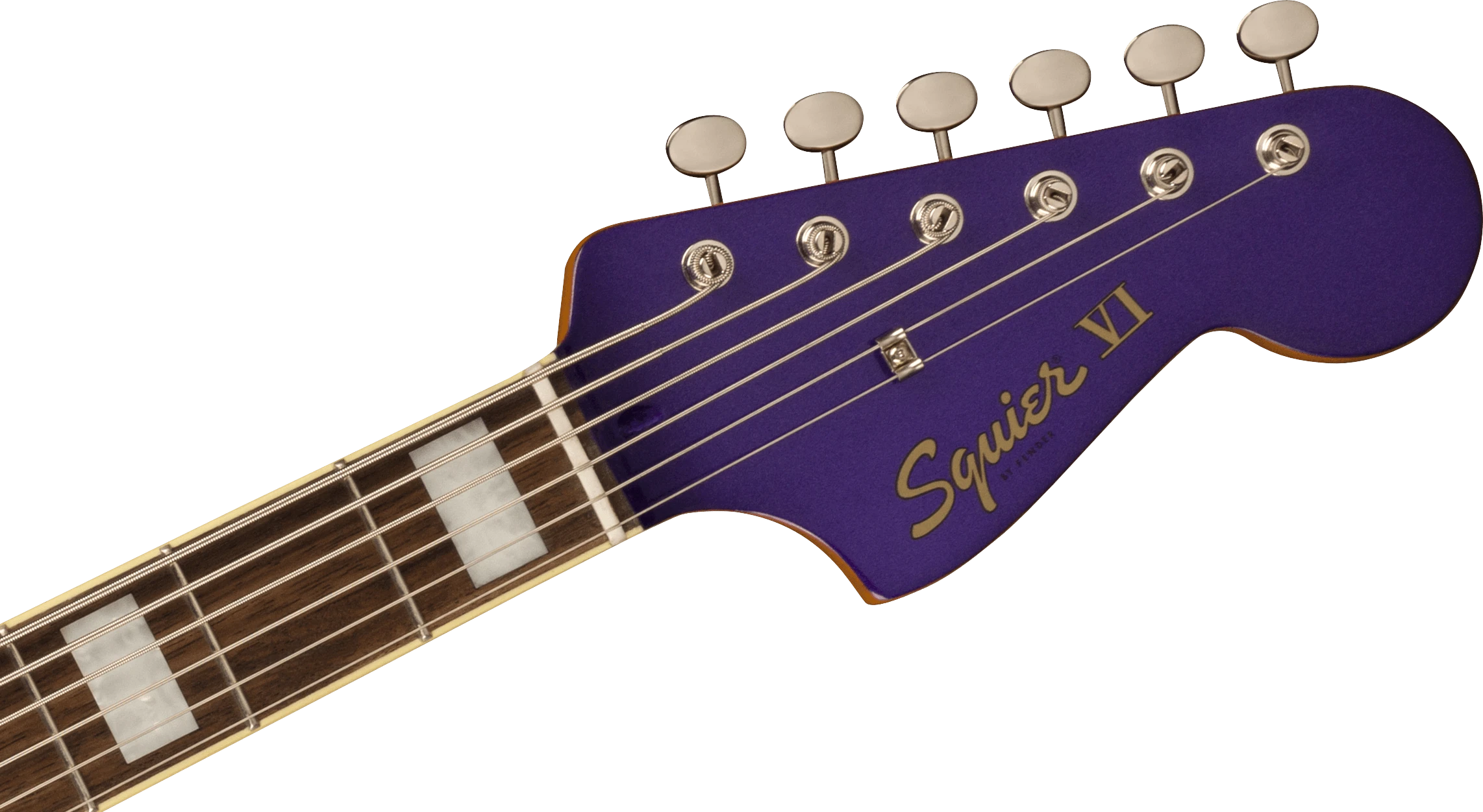 Squier® FSR Classic Vibe Bass VI, Laurel Fingerboard, Tortoiseshell Pickguard, Matching Headstock, Purple Metallic