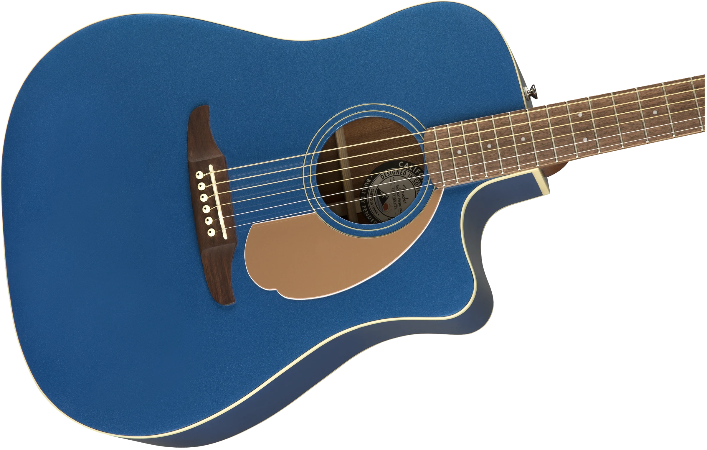 Fender® Redondo Player, Walnut Fingerboard, Belmont Blue