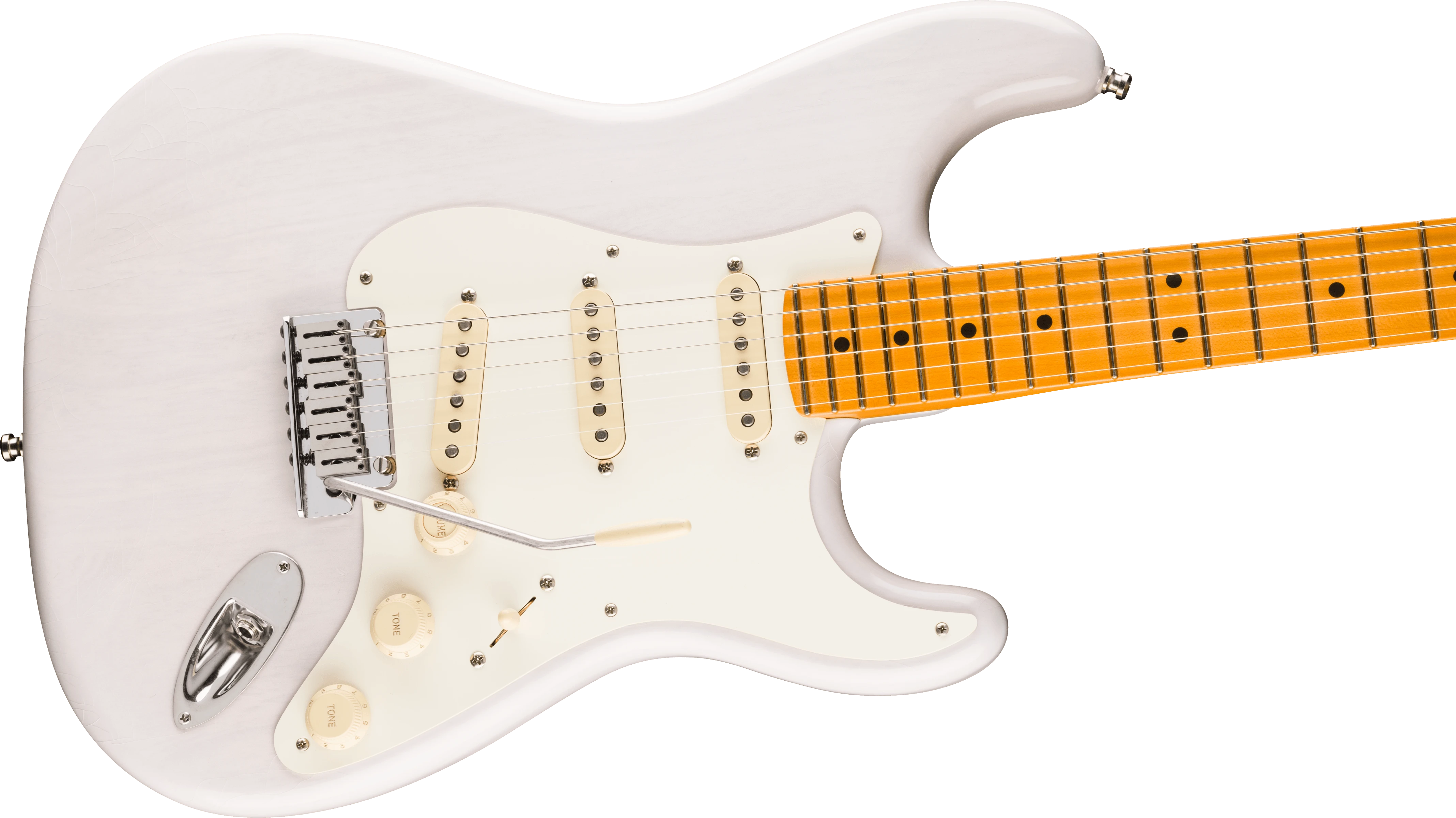 Fender® American Ultra Luxe Vintage '50s Stratocaster®, Maple Fingerboard, White Blonde