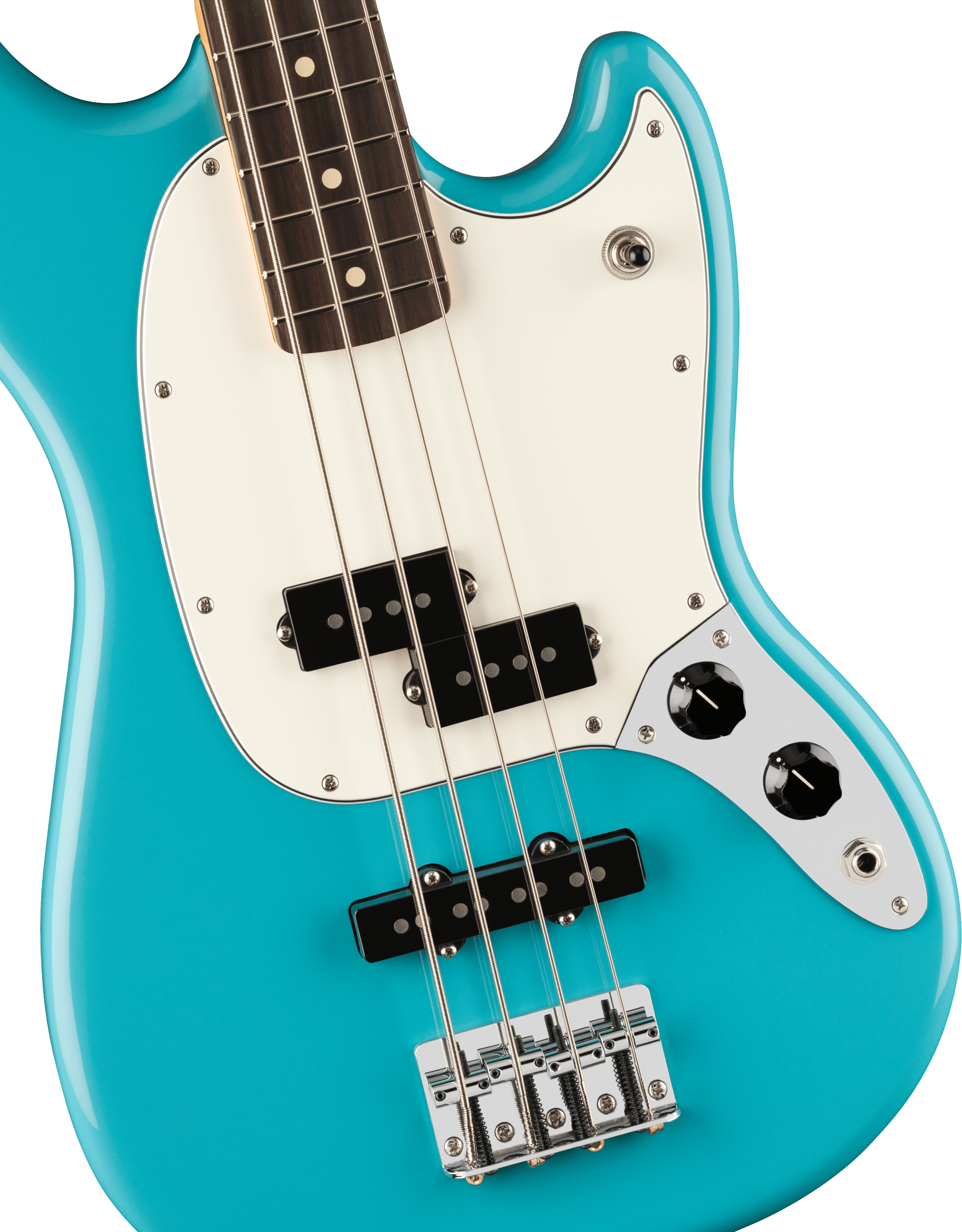 Fender® Player II Mustang® Bass PJ, Rosewood Fingerboard, Aquatone Blue