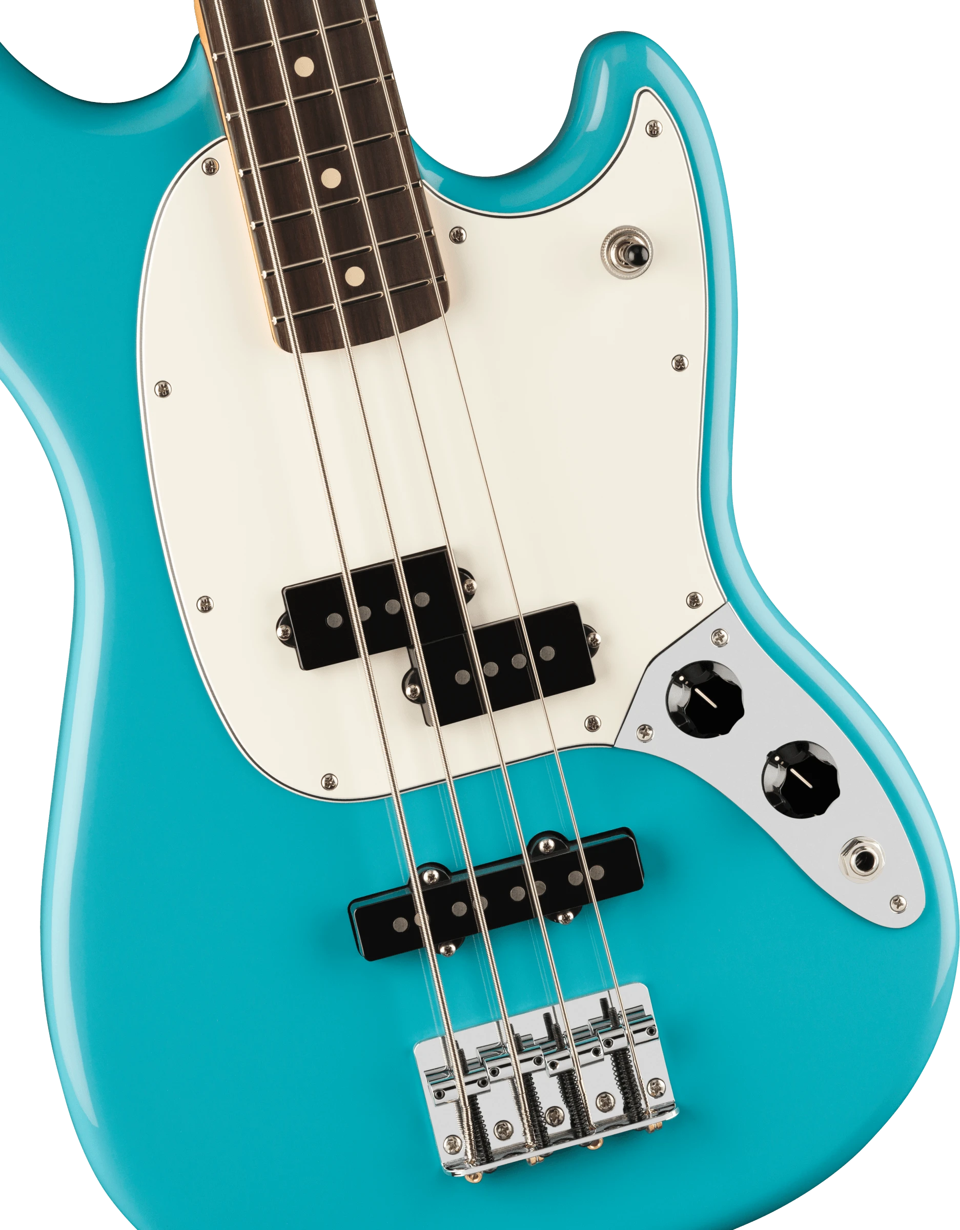 Fender® Player II Mustang® Bass PJ, Rosewood Fingerboard, Aquatone Blue