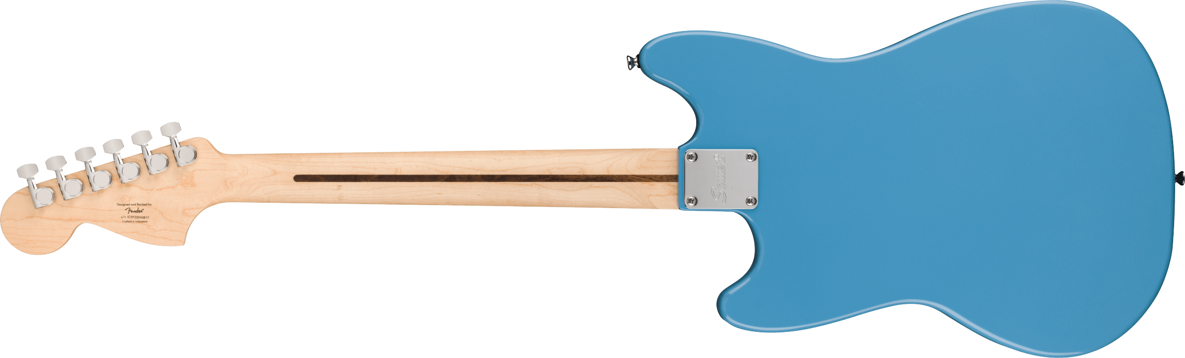 Squier® Squier Sonic® Mustang® HH, Laurel Fingerboard, Black Pickguard, California Blue