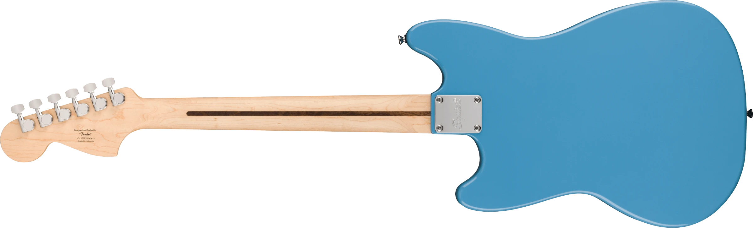 Squier® Squier Sonic® Mustang® HH, Laurel Fingerboard, Black Pickguard, California Blue