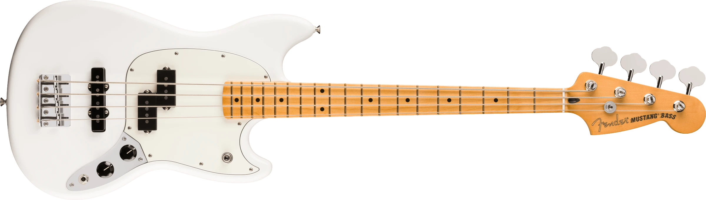 Fender® Player II Mustang® Bass PJ, Maple Fingerboard, Polar White