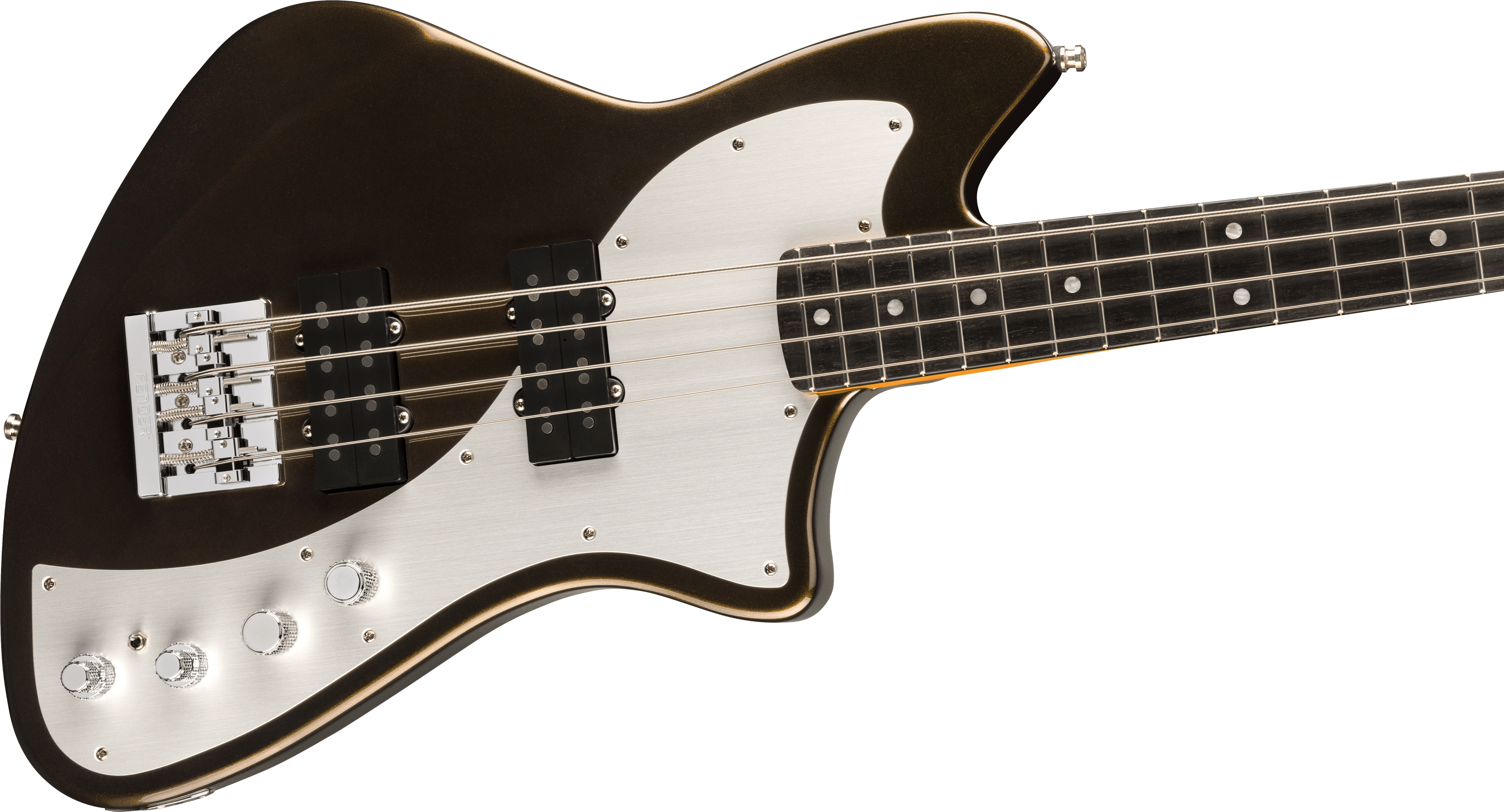 Fender® American Ultra II Meteora® Bass, Ebony Fingerboard, Texas Tea