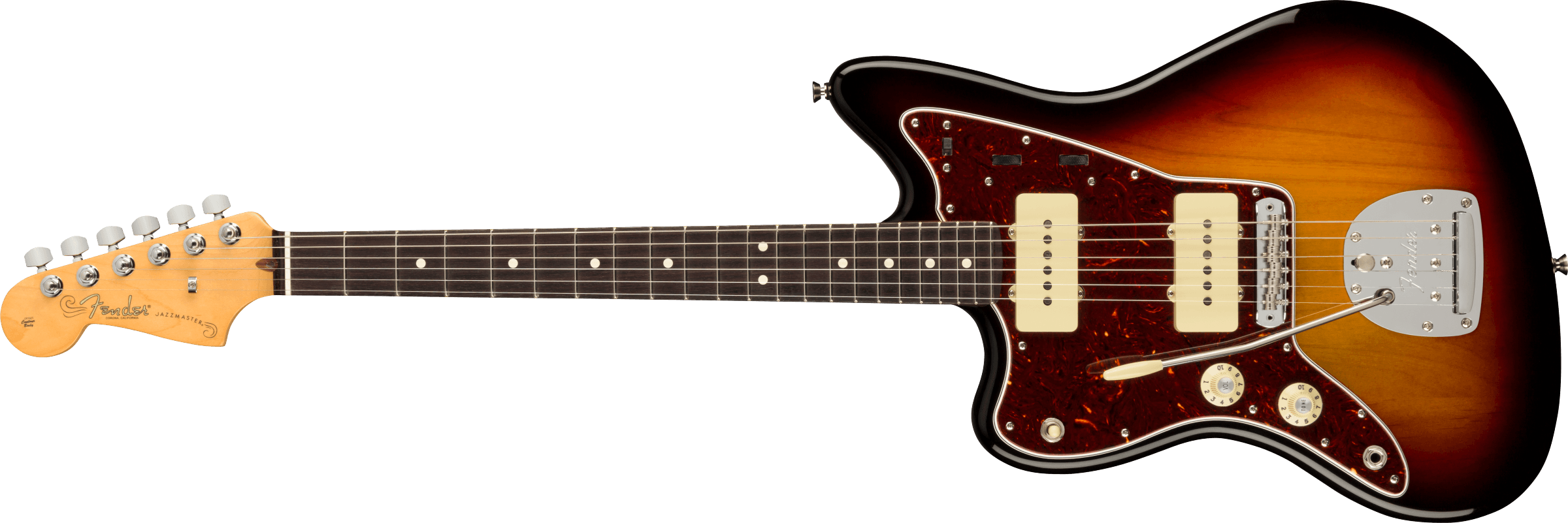Fender® American Professional II Jazzmaster® Left-Hand, Rosewood Fingerboard, 3-Color Sunburst