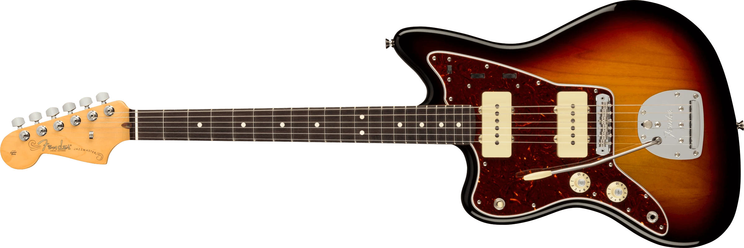 Fender® American Professional II Jazzmaster® Left-Hand, Rosewood Fingerboard, 3-Color Sunburst