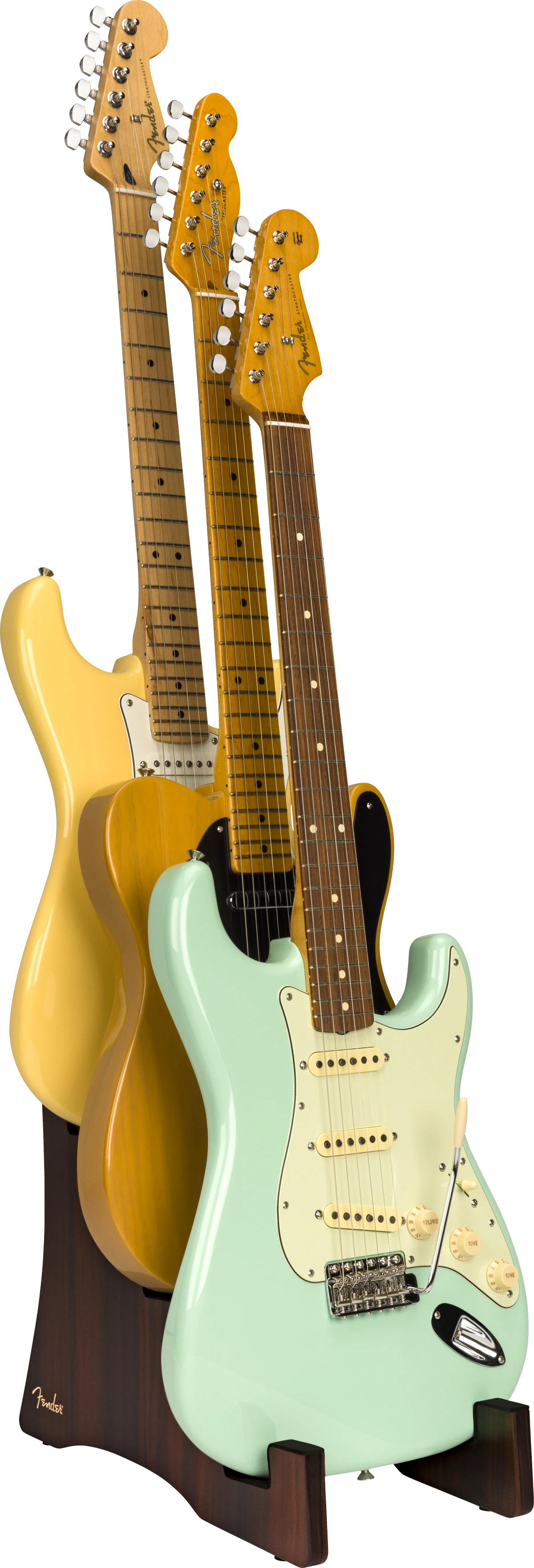 Fender® Stand Deluxe in Legno per Chitarra a 3 Livelli