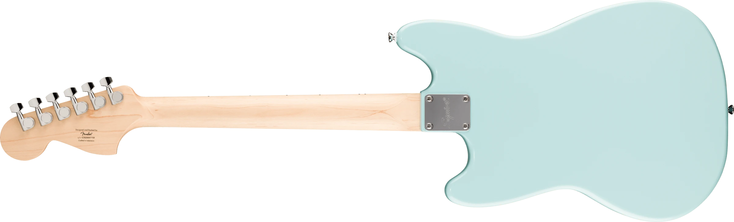 Squier® Squier Sonic® Mustang®, Maple Fingerboard, White Pickguard, Daphne Blue