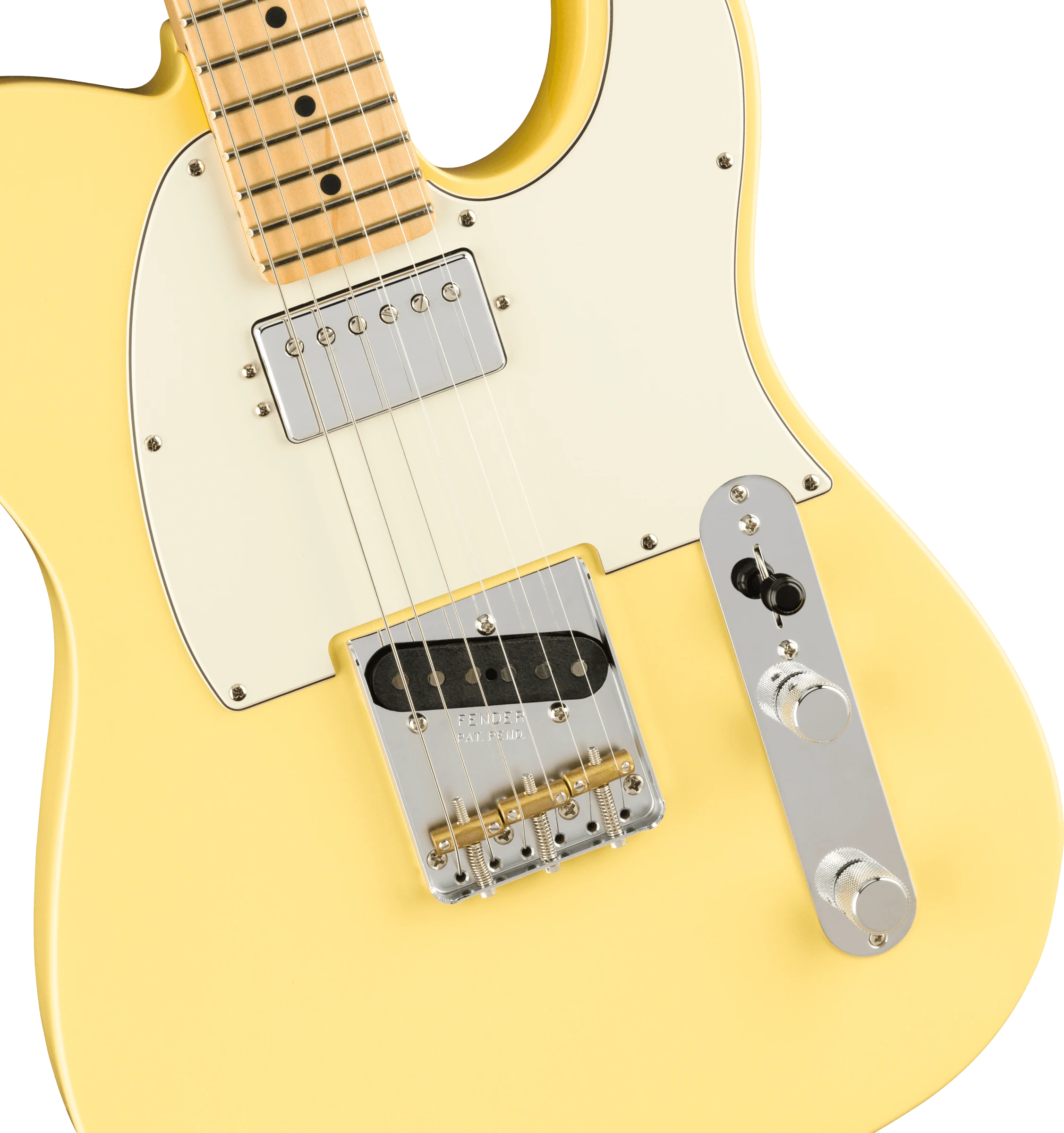 Fender® American Performer Telecaster® with Humbucking, Maple Fingerboard, Vintage White