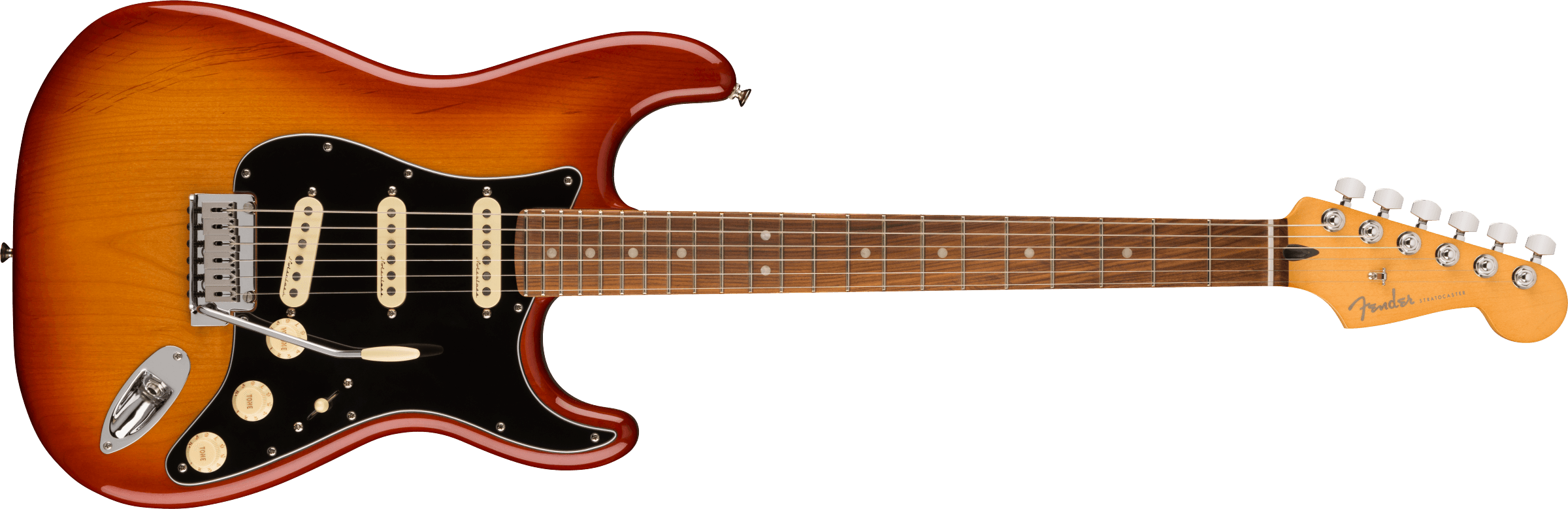 Fender® Player Plus Stratocaster®, Pau Ferro Fingerboard, Sienna Sunburst