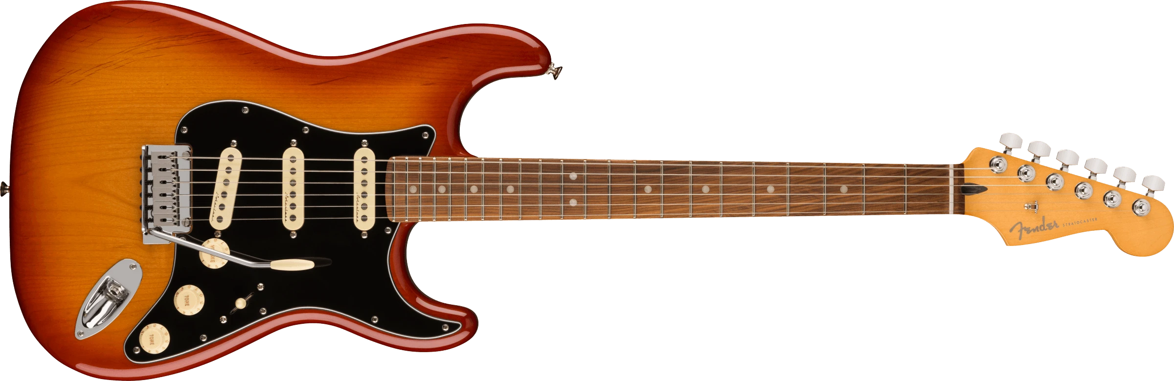 Fender® Player Plus Stratocaster®, Pau Ferro Fingerboard, Sienna Sunburst