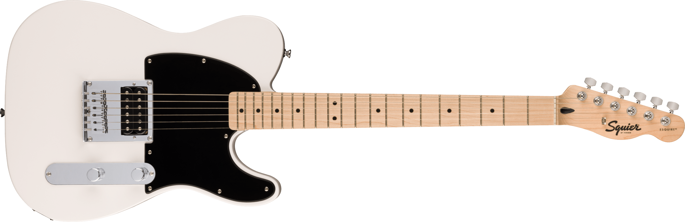 Squier® Squier Sonic® Esquire® H, Maple Fingerboard, Black Pickguard, Arctic White