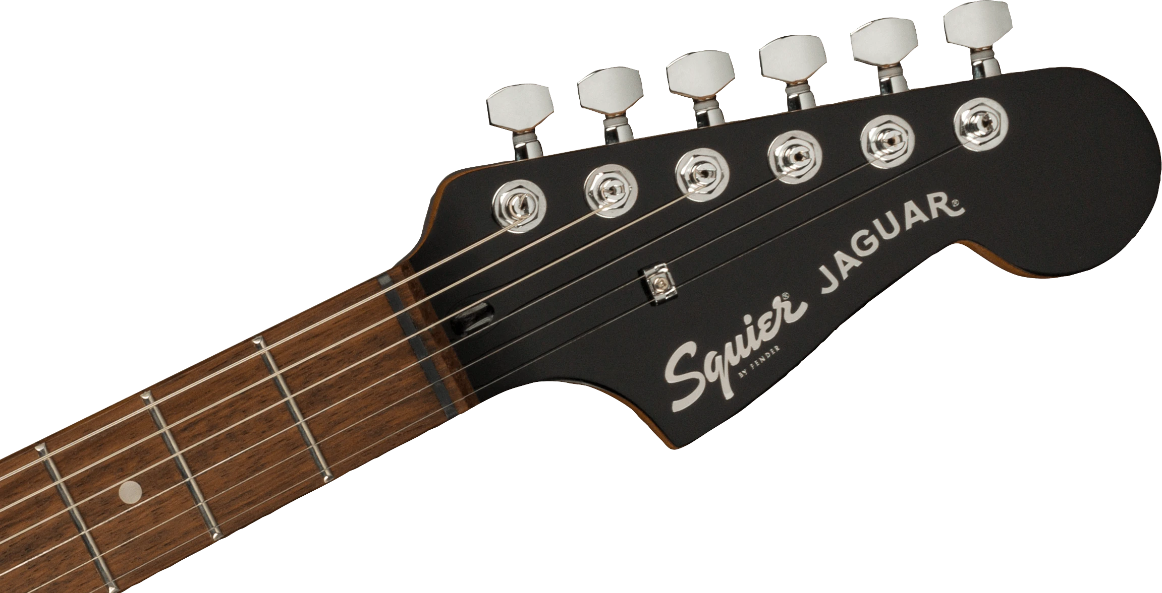 Squier® FSR Contemporary Jaguar® HH ST, Laurel Fingerboard, Black Pickguard, Lake Placid Blue