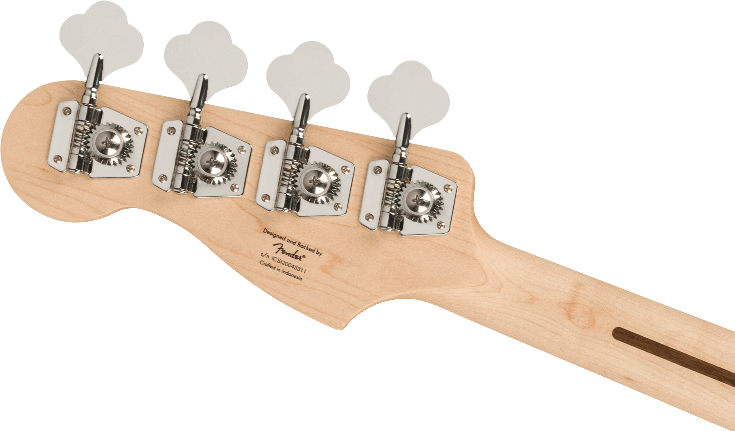 Squier® Affinity Series® Precision Bass® PJ, Maple Fingerboard, Black Pickguard, Olympic White