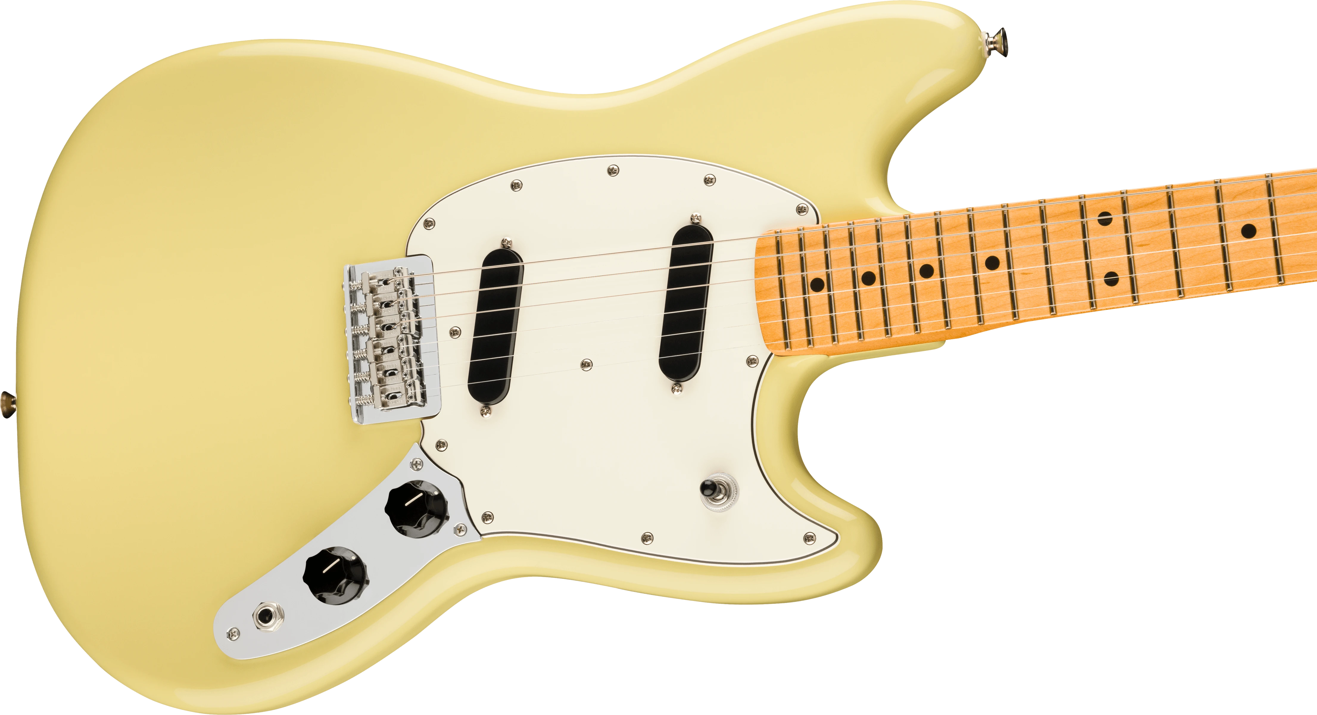 Fender® Player II Mustang®, Maple Fingerboard, Hialeah Yellow