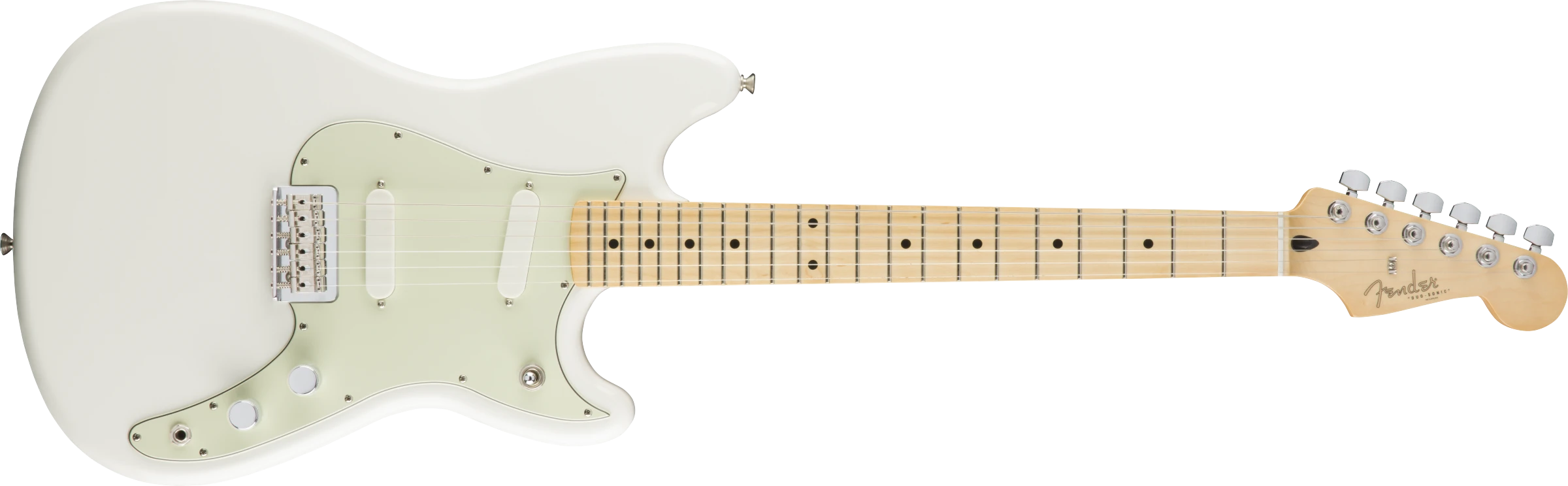 Fender® Duo-Sonic, Maple Fingerboard, Arctic White
