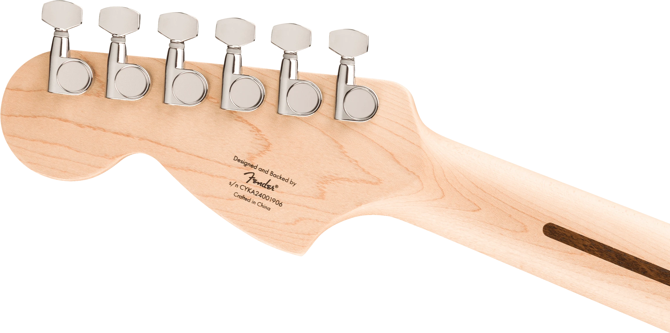 Squier® Affinity Series® Stratocaster® Junior HSS, Laurel Fingerboard, White Pickguard, Ice Blue Metallic
