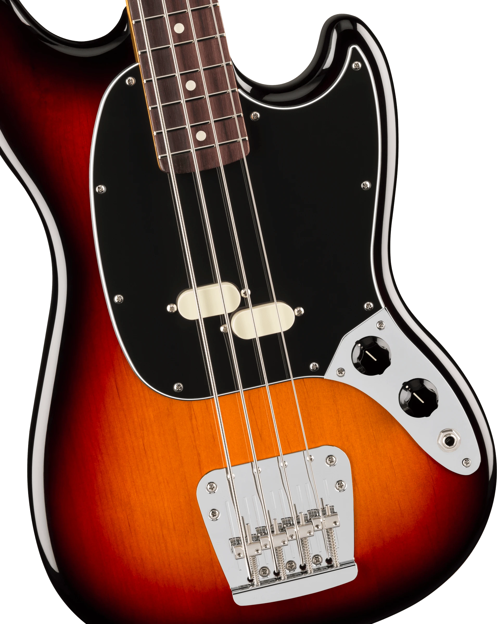Fender® American Professional Classic Mustang Bass®, Rosewood Fingerboard, 3-Color Sunburst