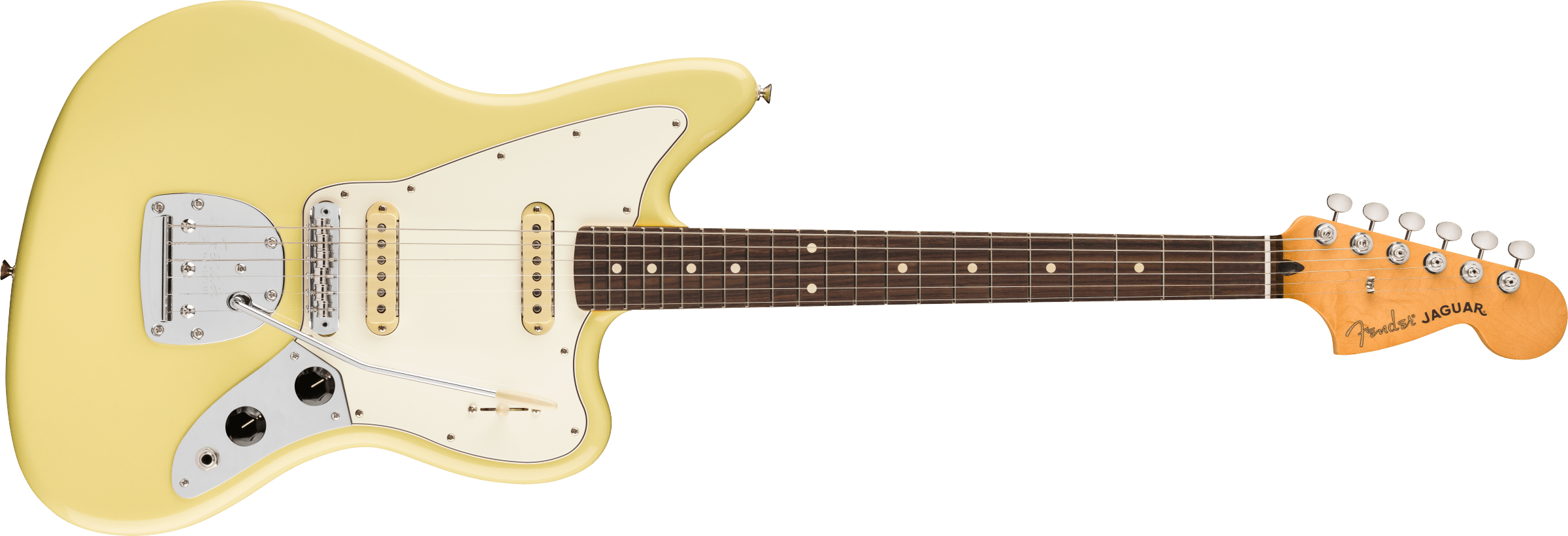 Fender® Player II Jaguar®, Rosewood Fingerboard, Hialeah Yellow