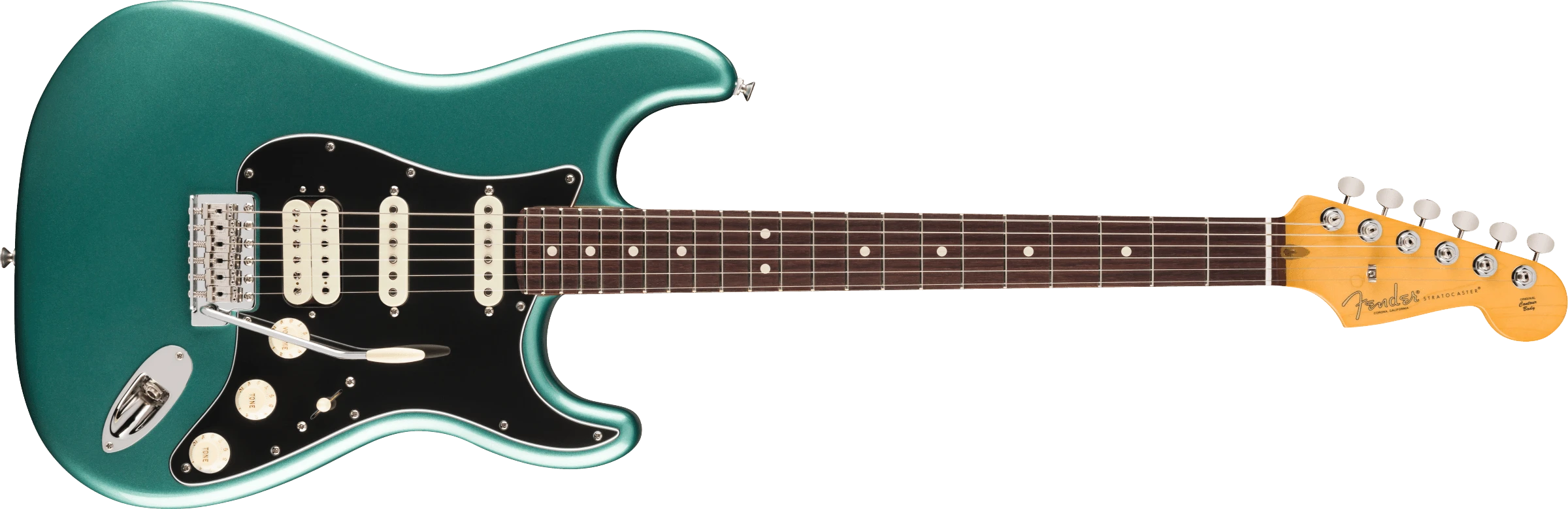 Fender® American Professional Classic Stratocaster® HSS, Rosewood Fingerboard, Faded Sherwood Green Metallic