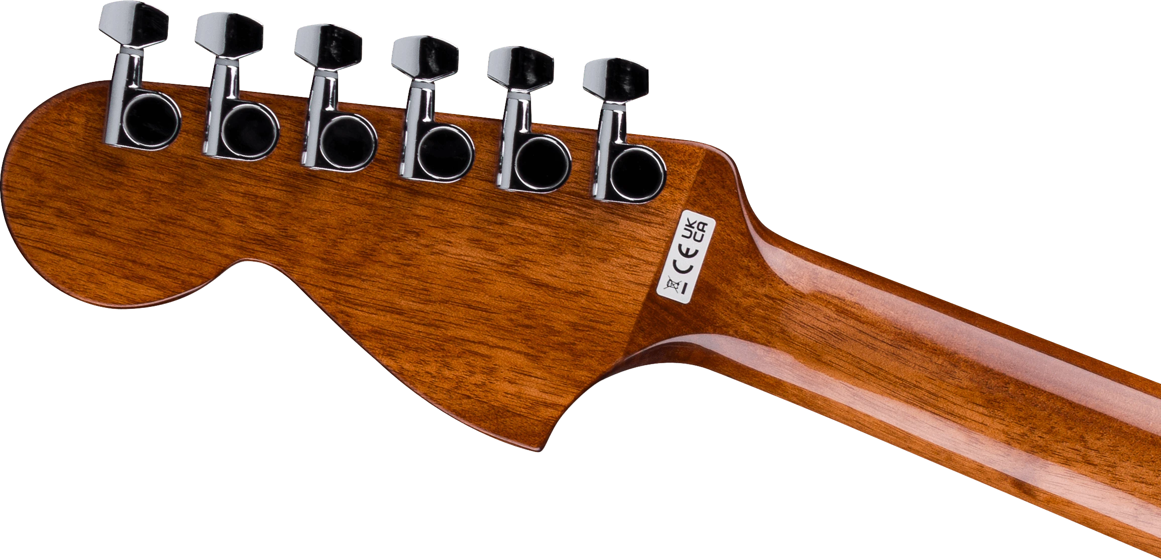 Fender® California Standard Monterey™, Sapele Top, Black Pickguard, Natural Sapele