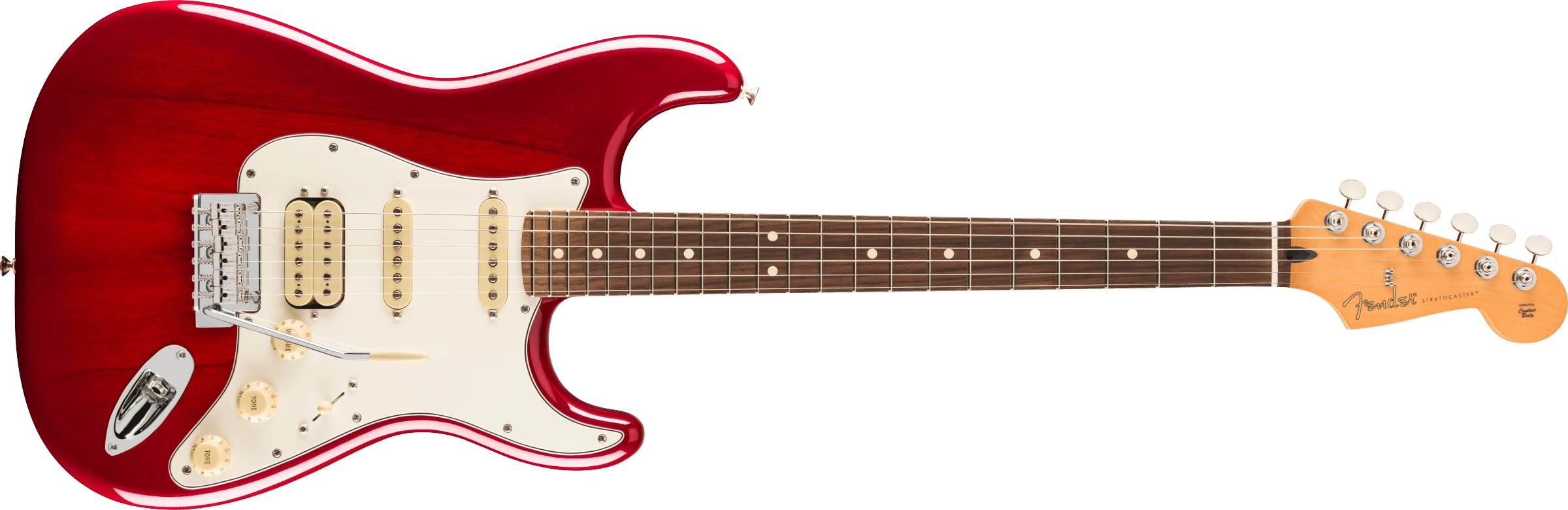 Fender® Player II Stratocaster® HSS, Rosewood Fingerboard, Transparent Cherry Burst