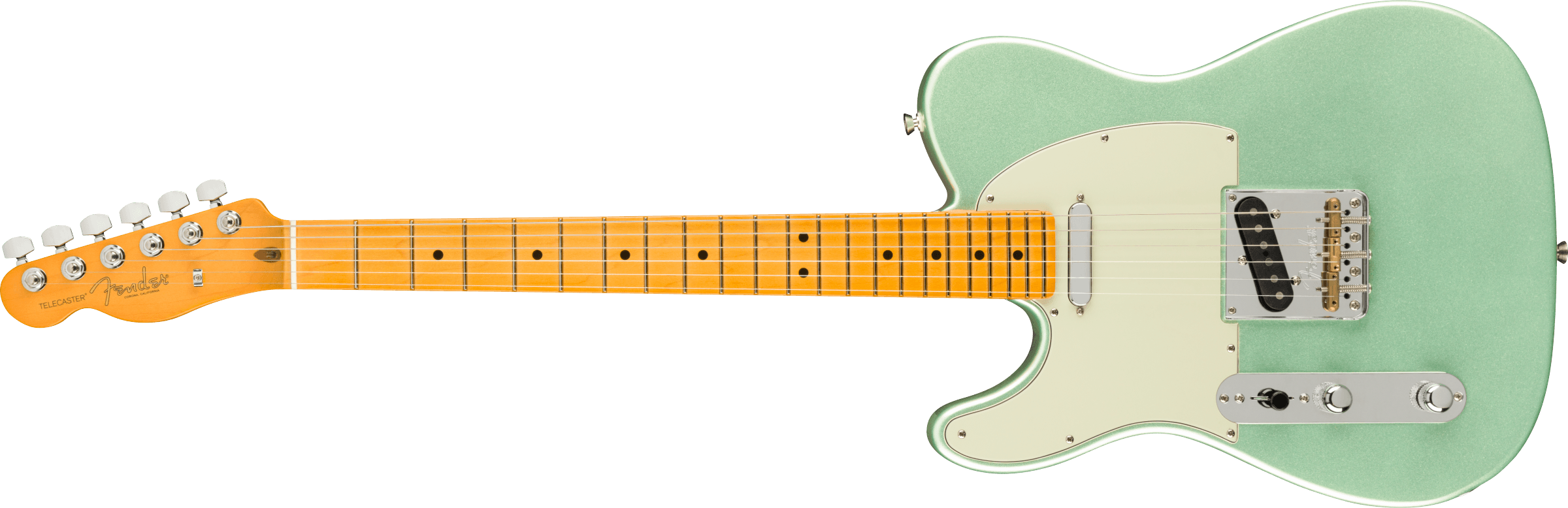 Fender® American Professional II Telecaster® Left-Hand, Maple Fingerboard, Mystic Surf Green