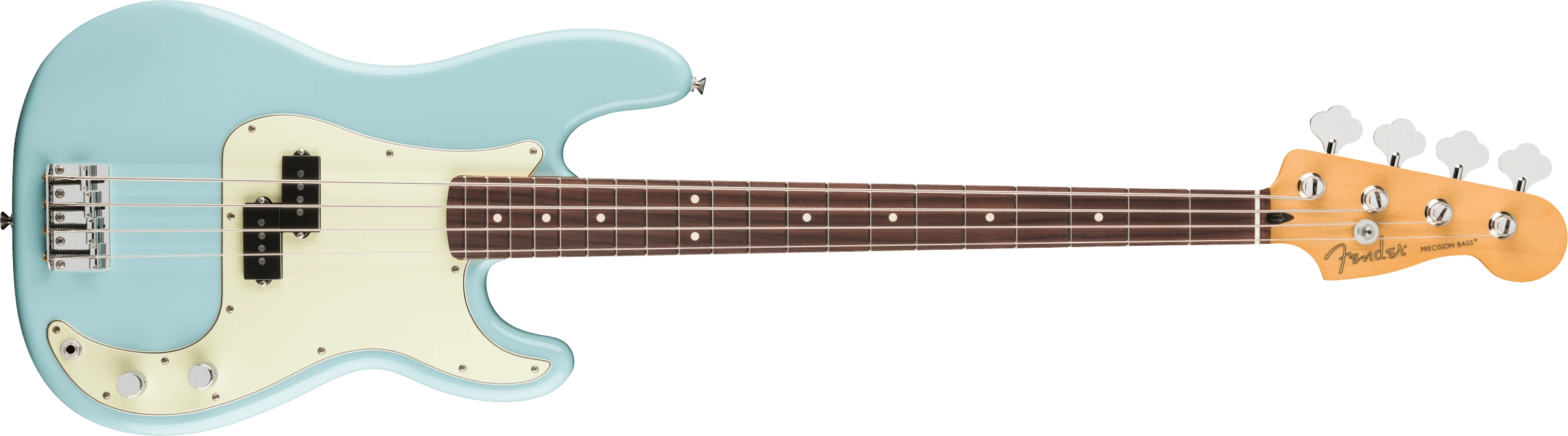 Fender® 75th Anniversary Player II Precision Bass®, Rosewood Fingerboard, Daphne Blue