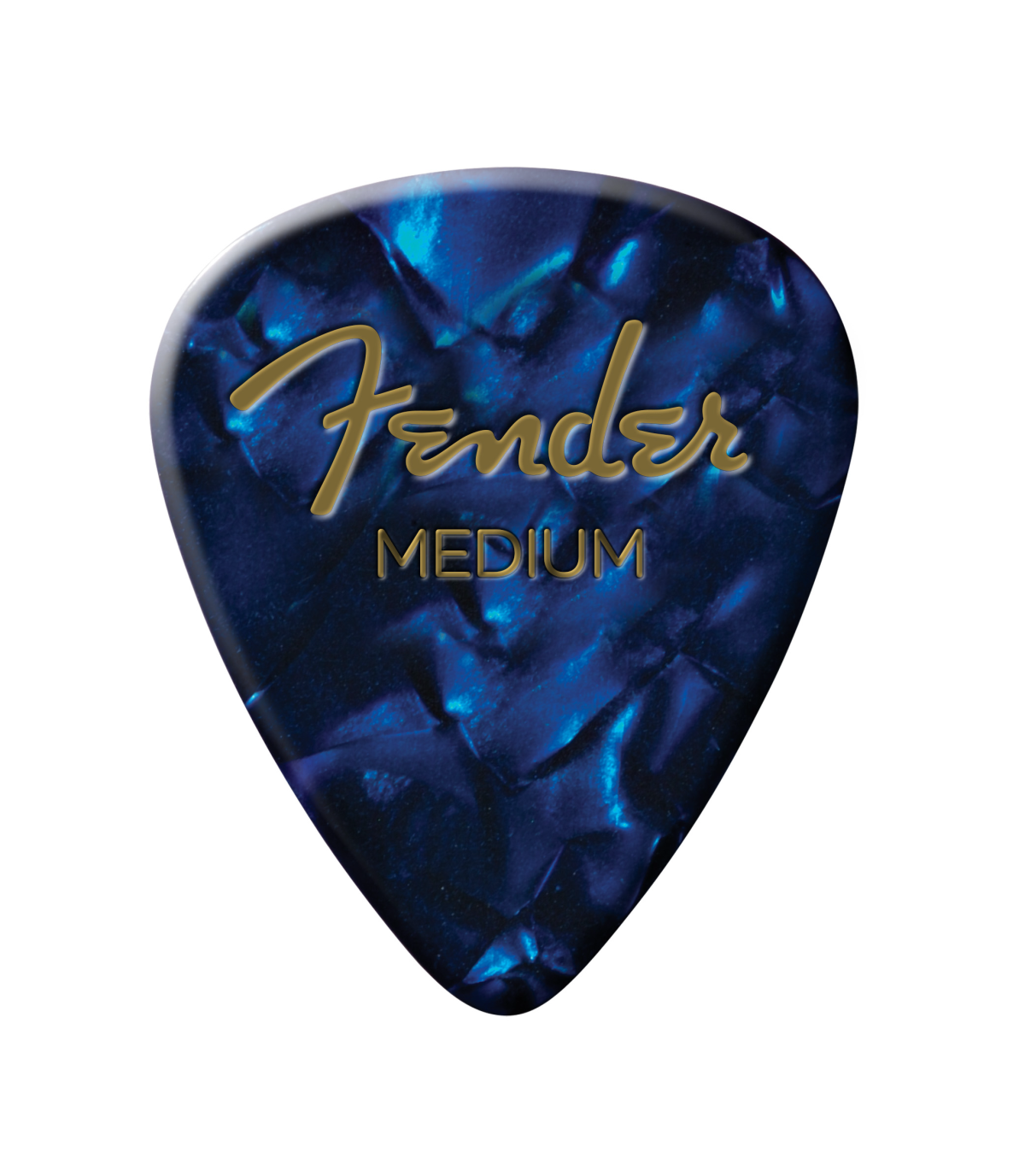 Fender® Premium Celluloid 351 Shape Picks, Medium, Blue Moto, 12-Pack