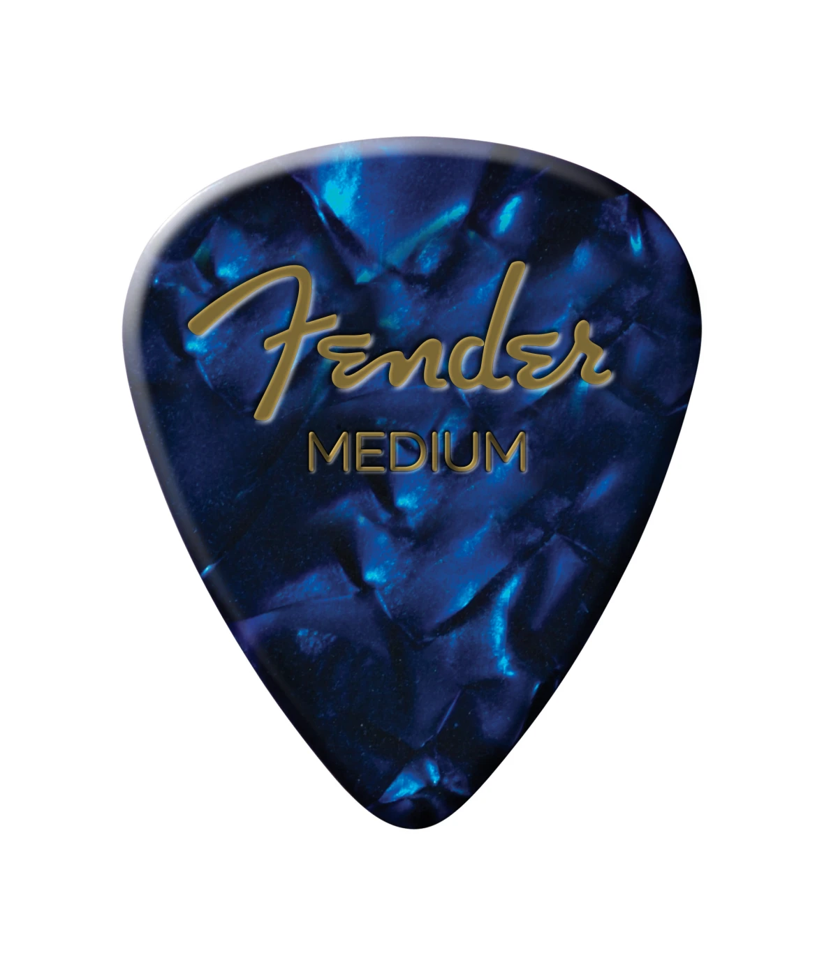 Fender® Premium Celluloid 351 Shape Picks, Medium, Blue Moto, 12-Pack