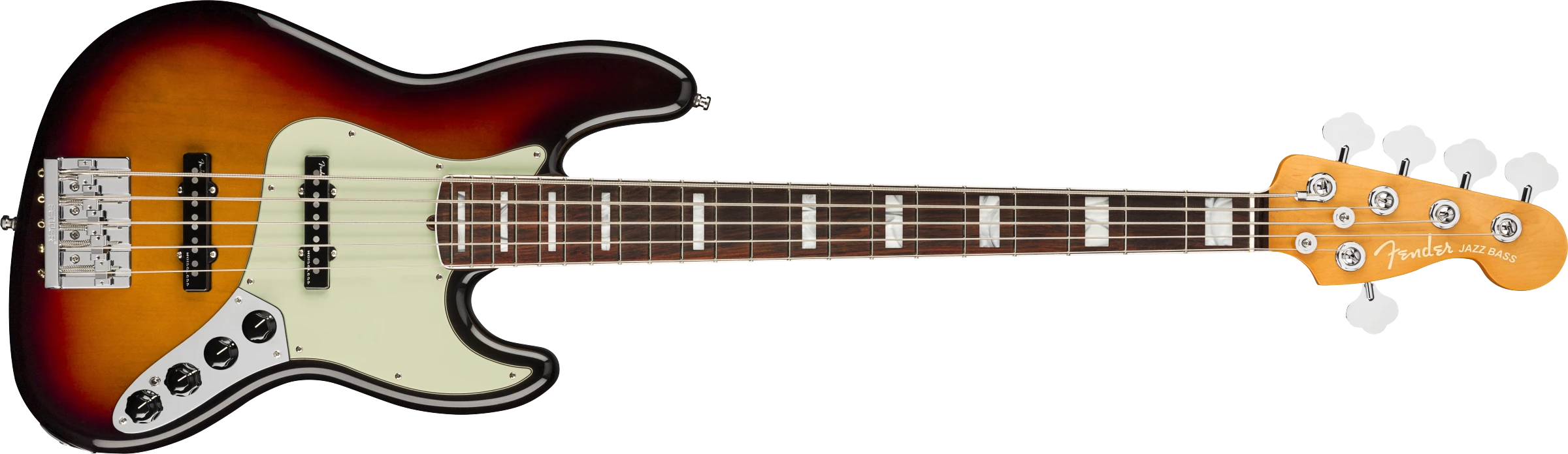 Fender® American Ultra Jazz Bass® V, Rosewood Fingerboard, Ultraburst