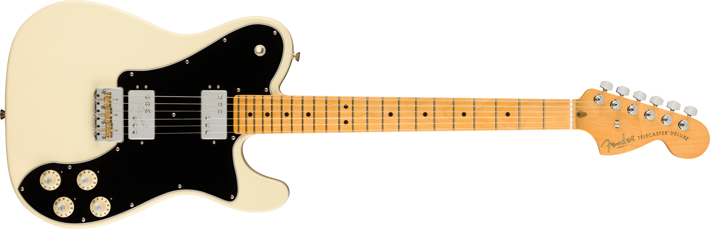 Fender® American Professional II Telecaster® Deluxe, Maple Fingerboard, Olympic White
