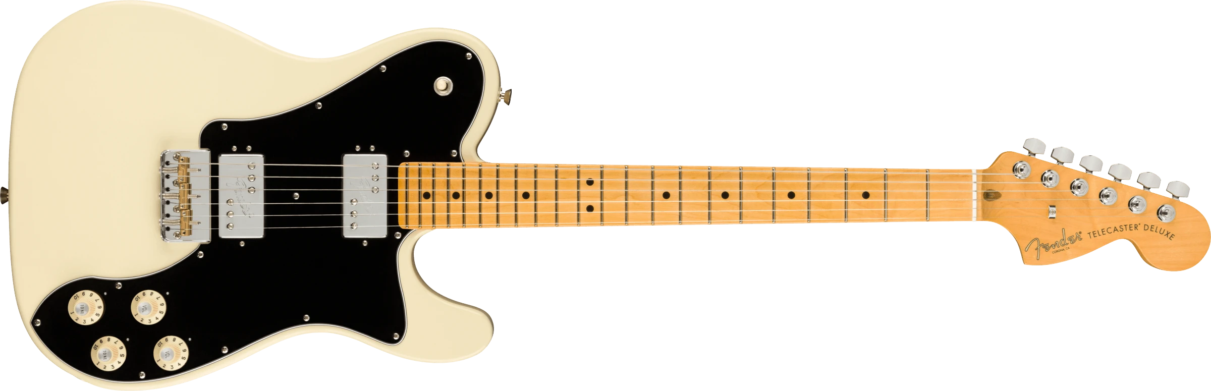 Fender® American Professional II Telecaster® Deluxe, Maple Fingerboard, Olympic White