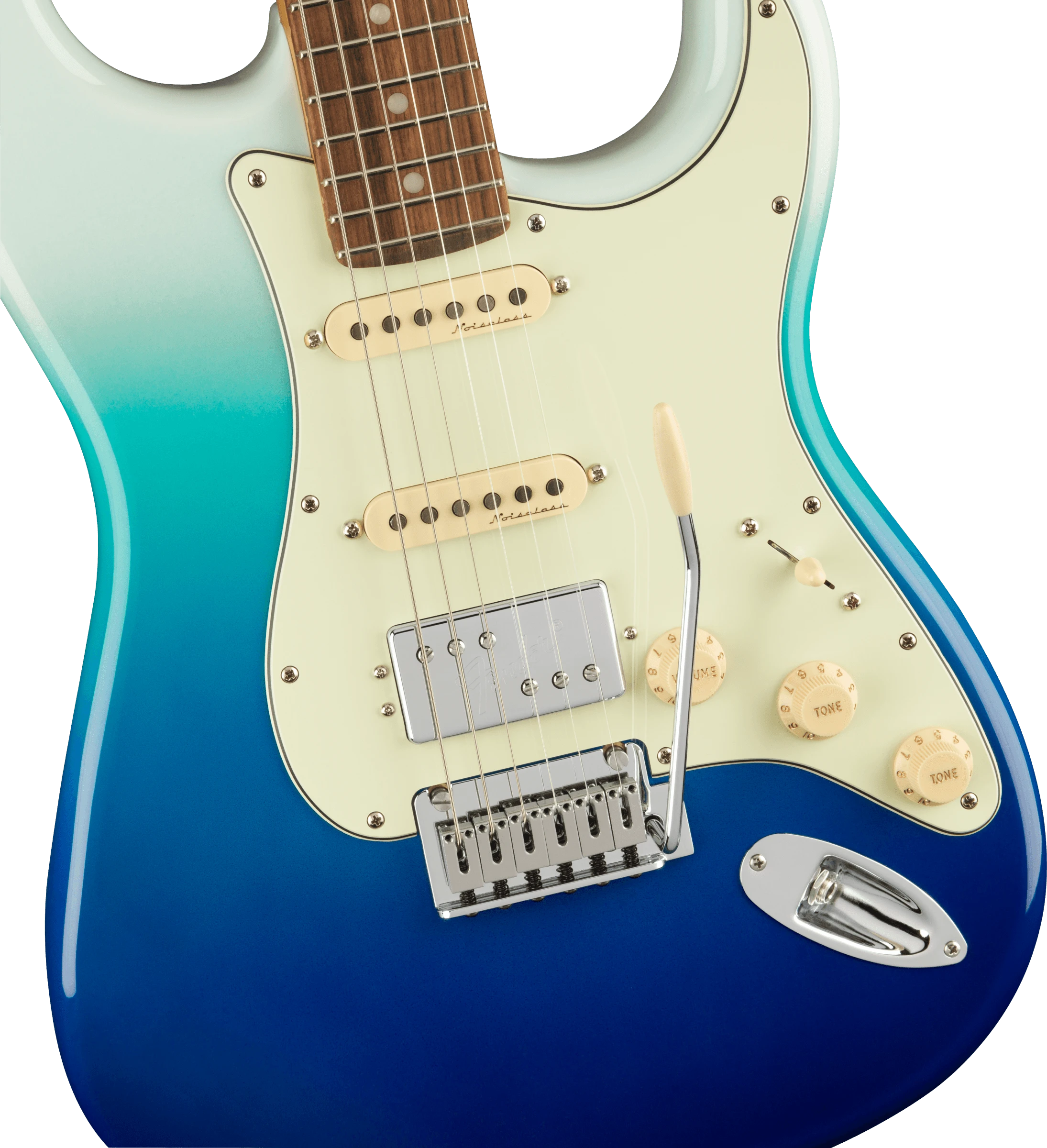Fender® Player Plus Stratocaster® HSS, Pau Ferro Fingerboard, Belair Blue