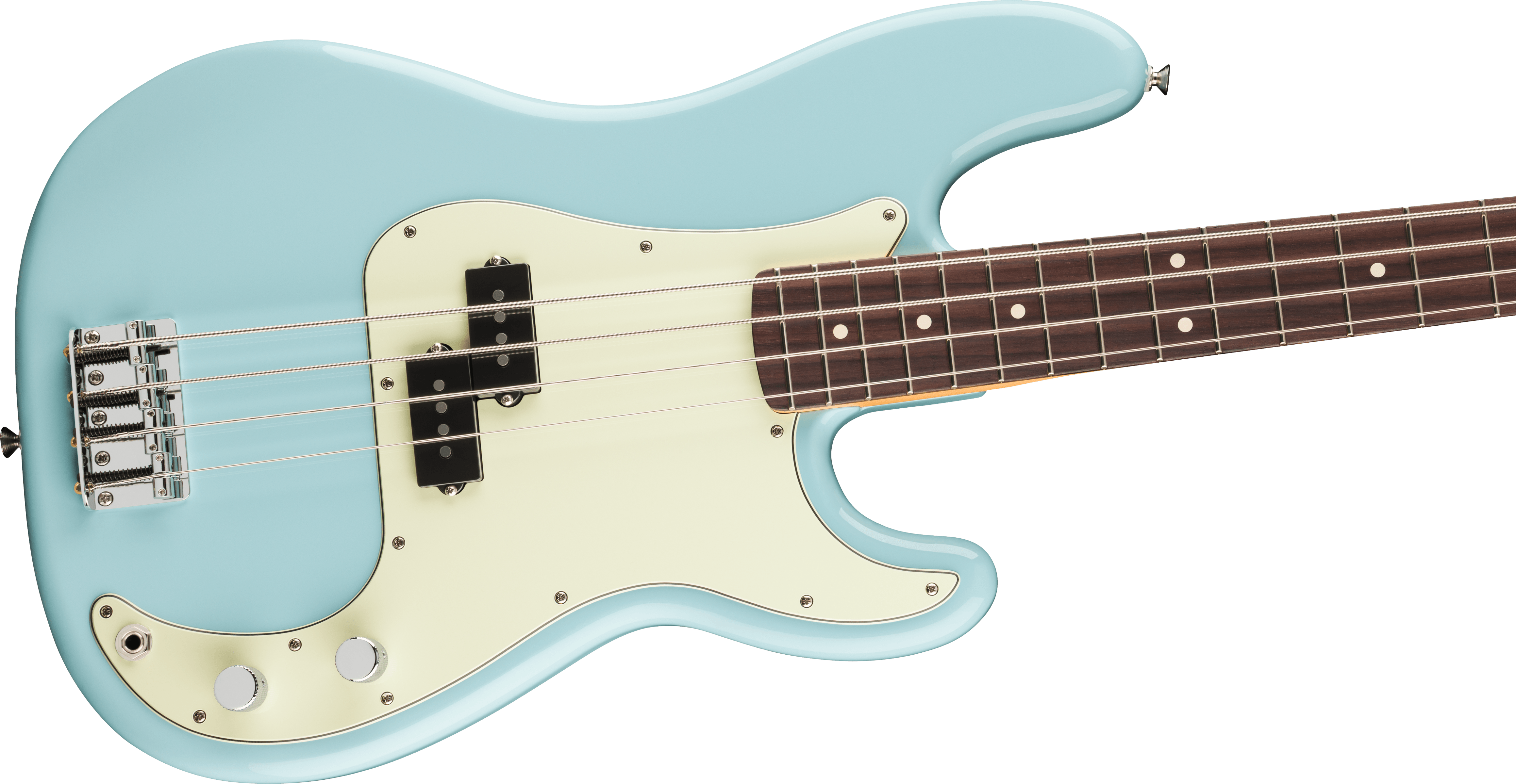 Fender® 75th Anniversary Player II Precision Bass®, Rosewood Fingerboard, Daphne Blue