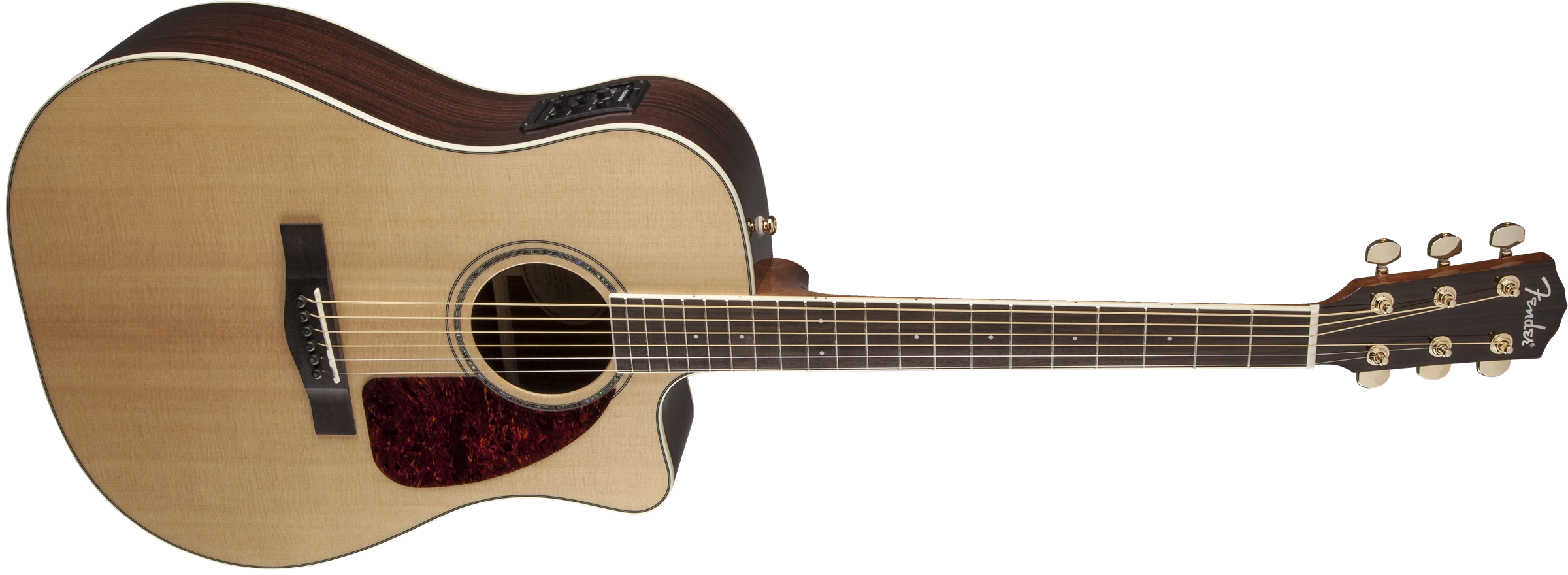 Fender® CD-320ASRWCE, Dreadnought C/A Electric, All Solid, Rosewood back/ sides, Rosewood Fingerboard, Natural