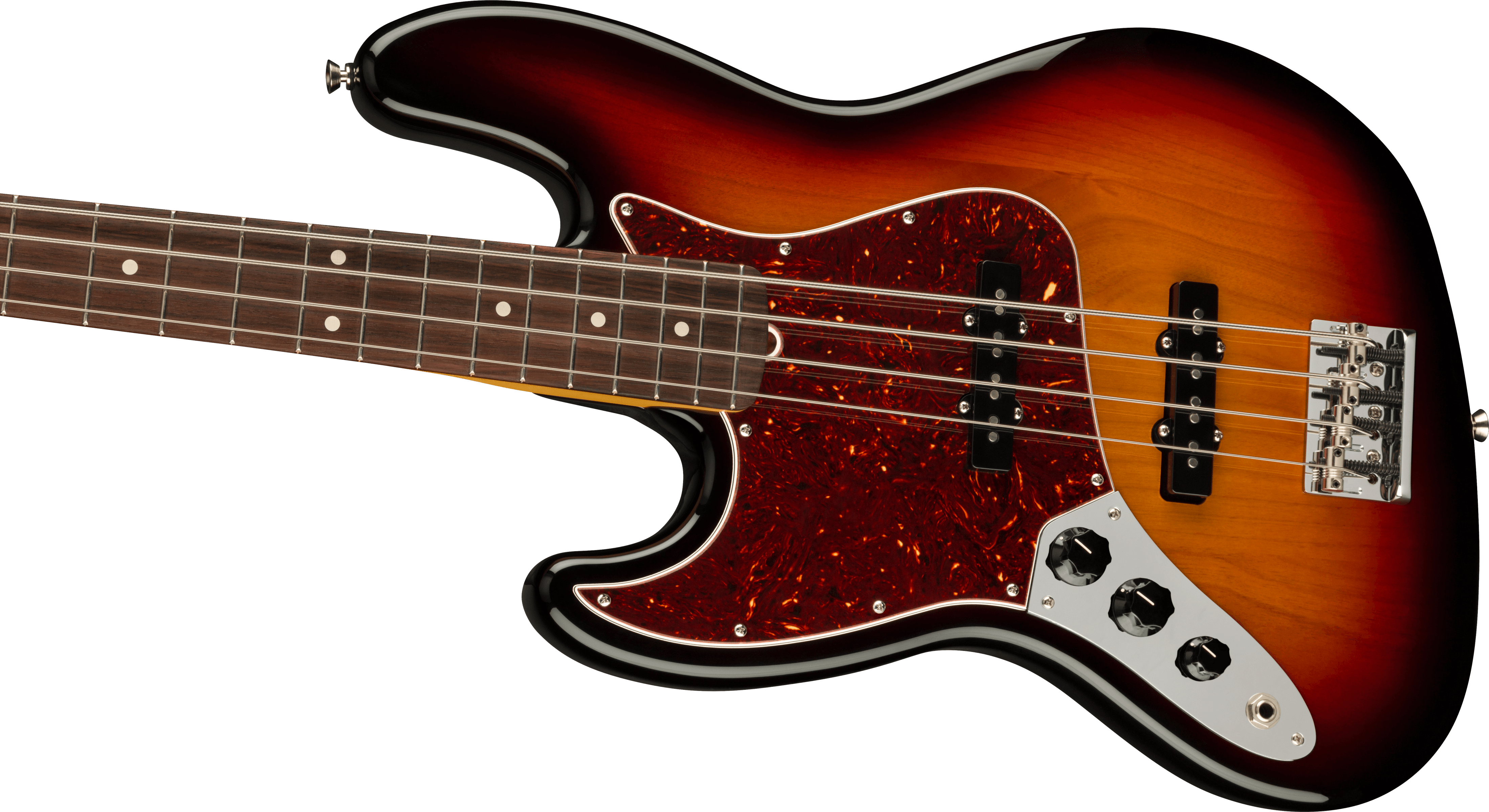 Fender® American Professional II Jazz Bass® Left-Hand, Rosewood Fingerboard, 3-Color Sunburst
