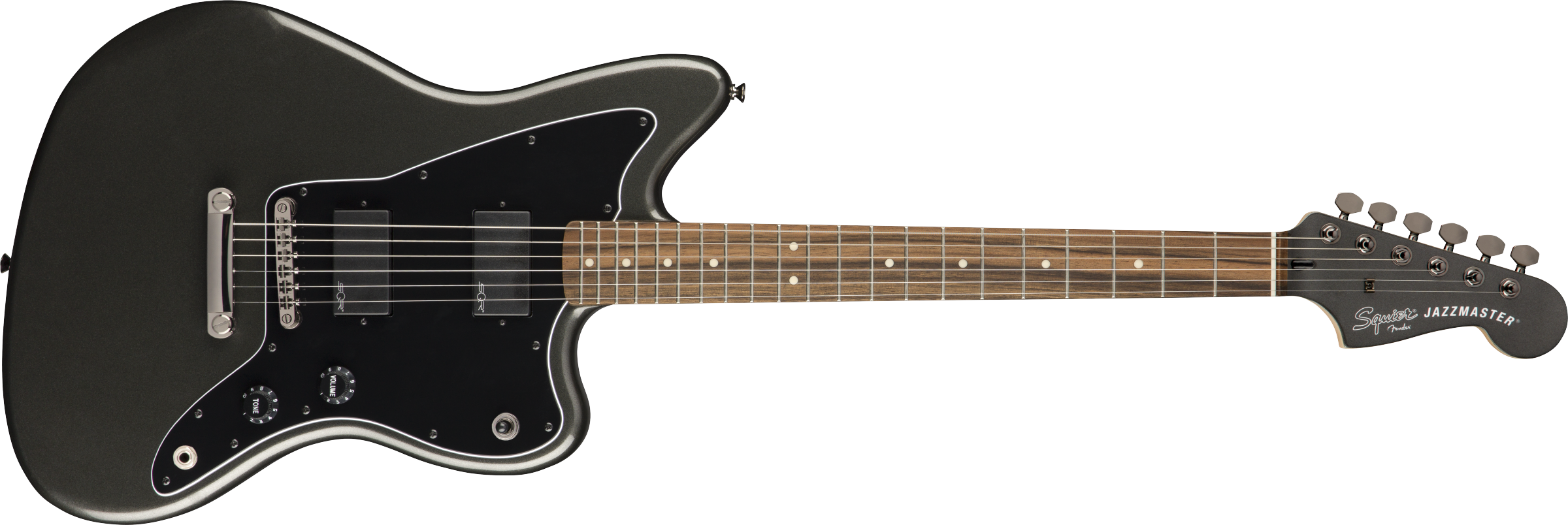 Squier® Contemporary Active Jazzmaster® HH ST, Laurel Fingerboard, Graphite Metallic