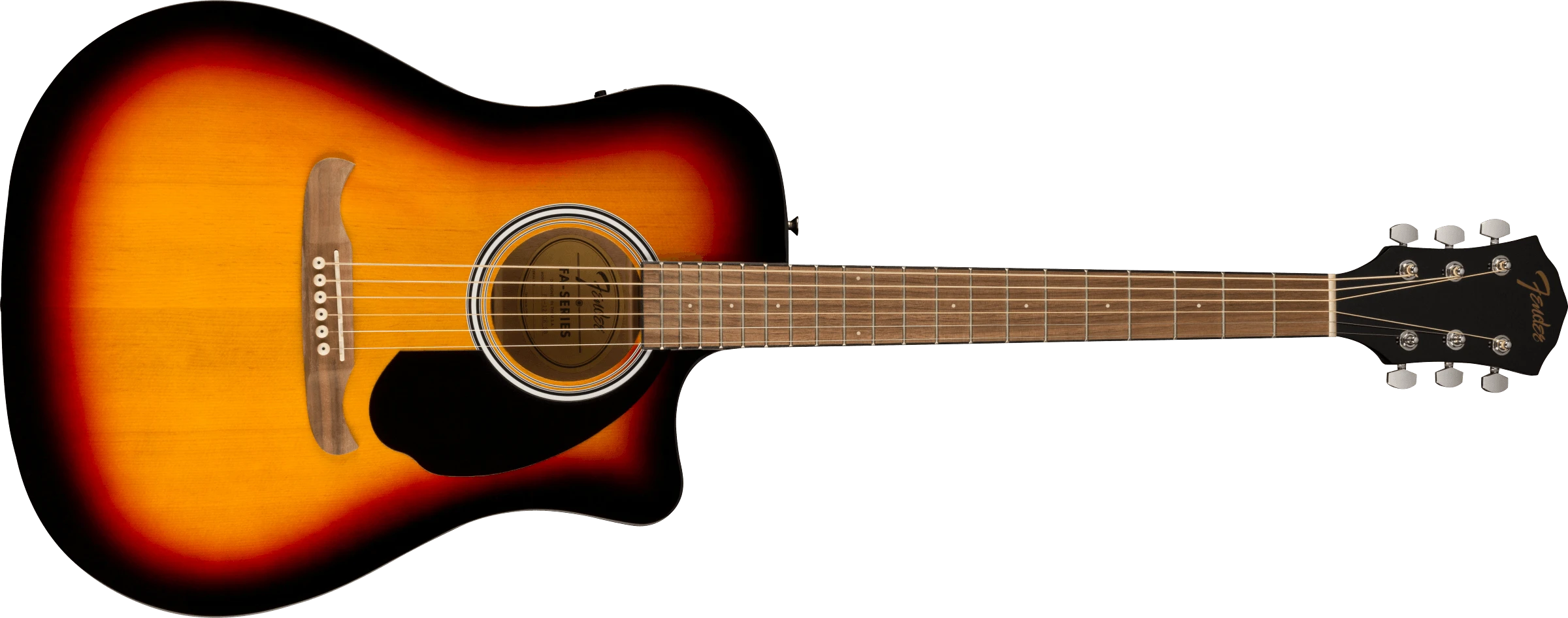 Fender® FA-125CE Dreadnought, Walnut Fingerboard, Sunburst