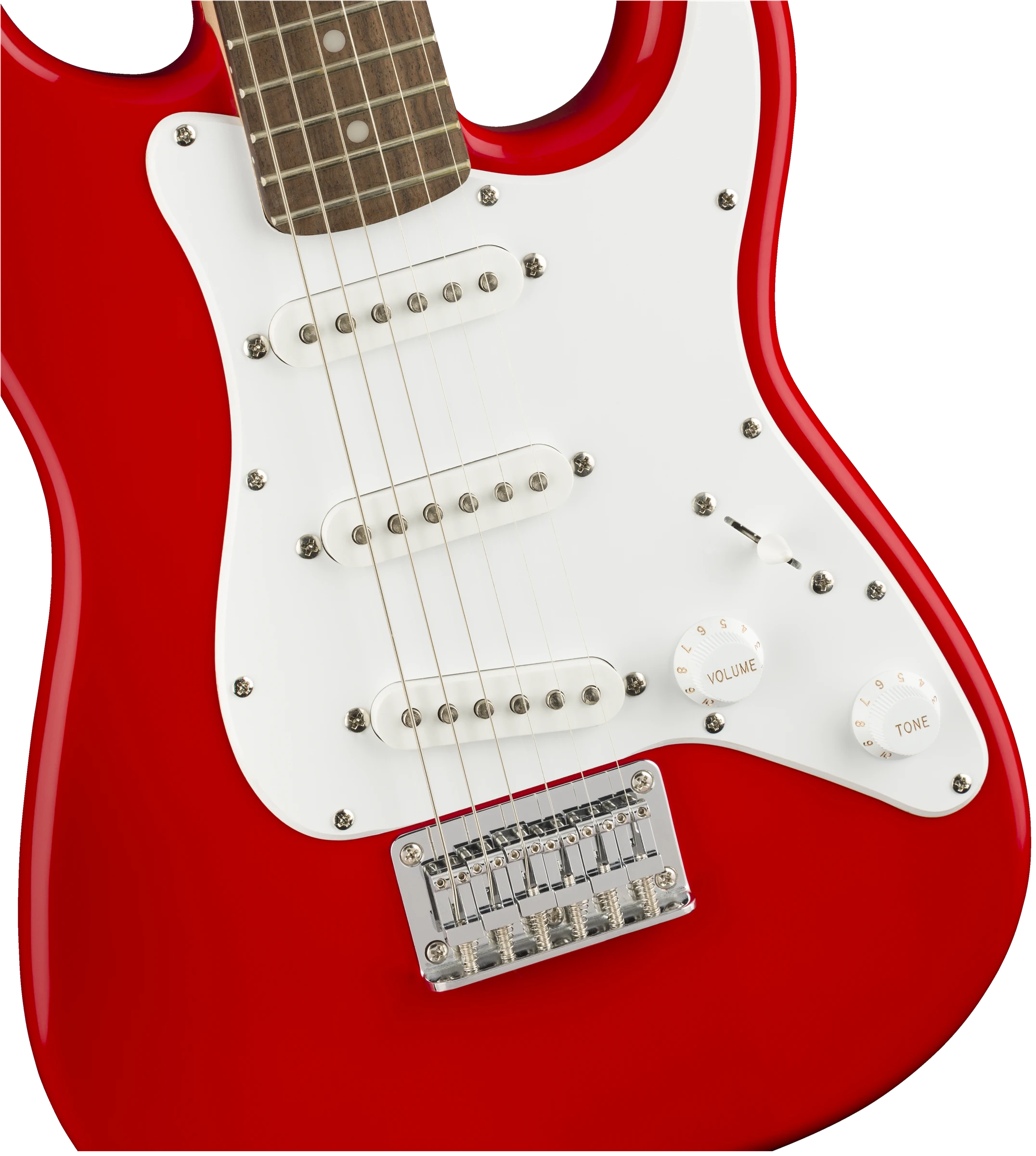 Squier® Mini Strat®, Laurel Fingerboard, Torino Red