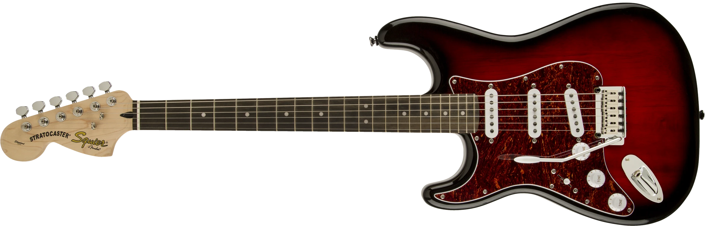 Squier® Standard Stratocaster® Left-Hand, Rosewood Fingerboard, Antique Burst