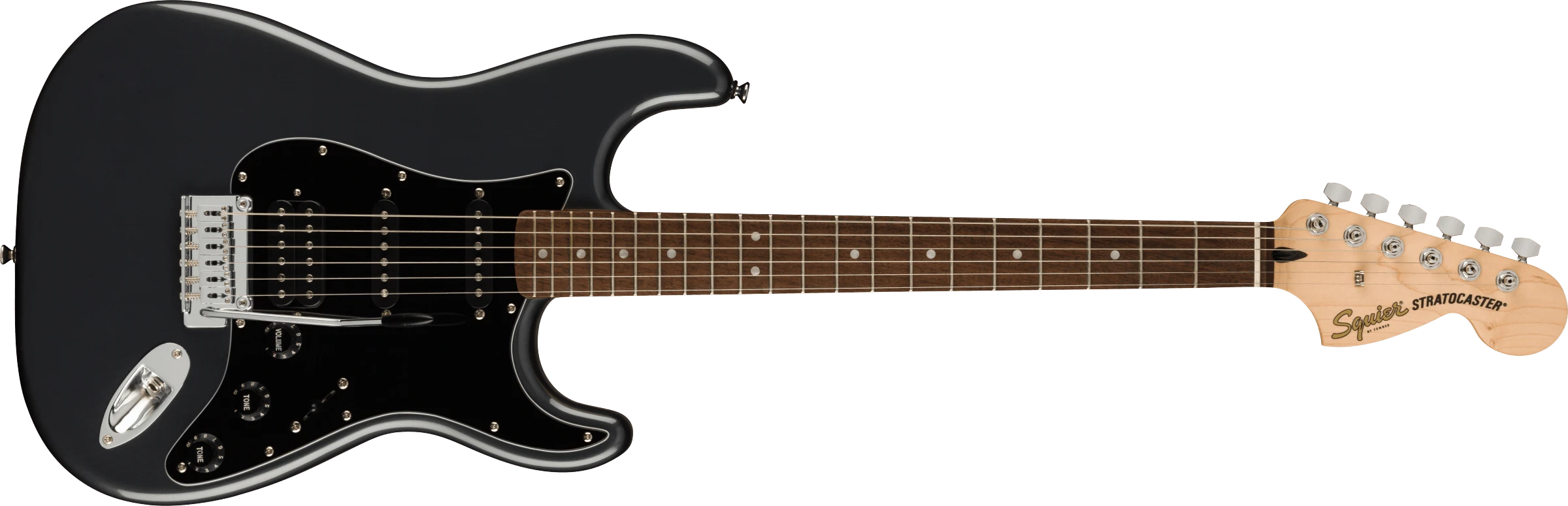 Squier® Affinity Series™ Stratocaster® HSS, Laurel Fingerboard, Charcoal Frost Metallic