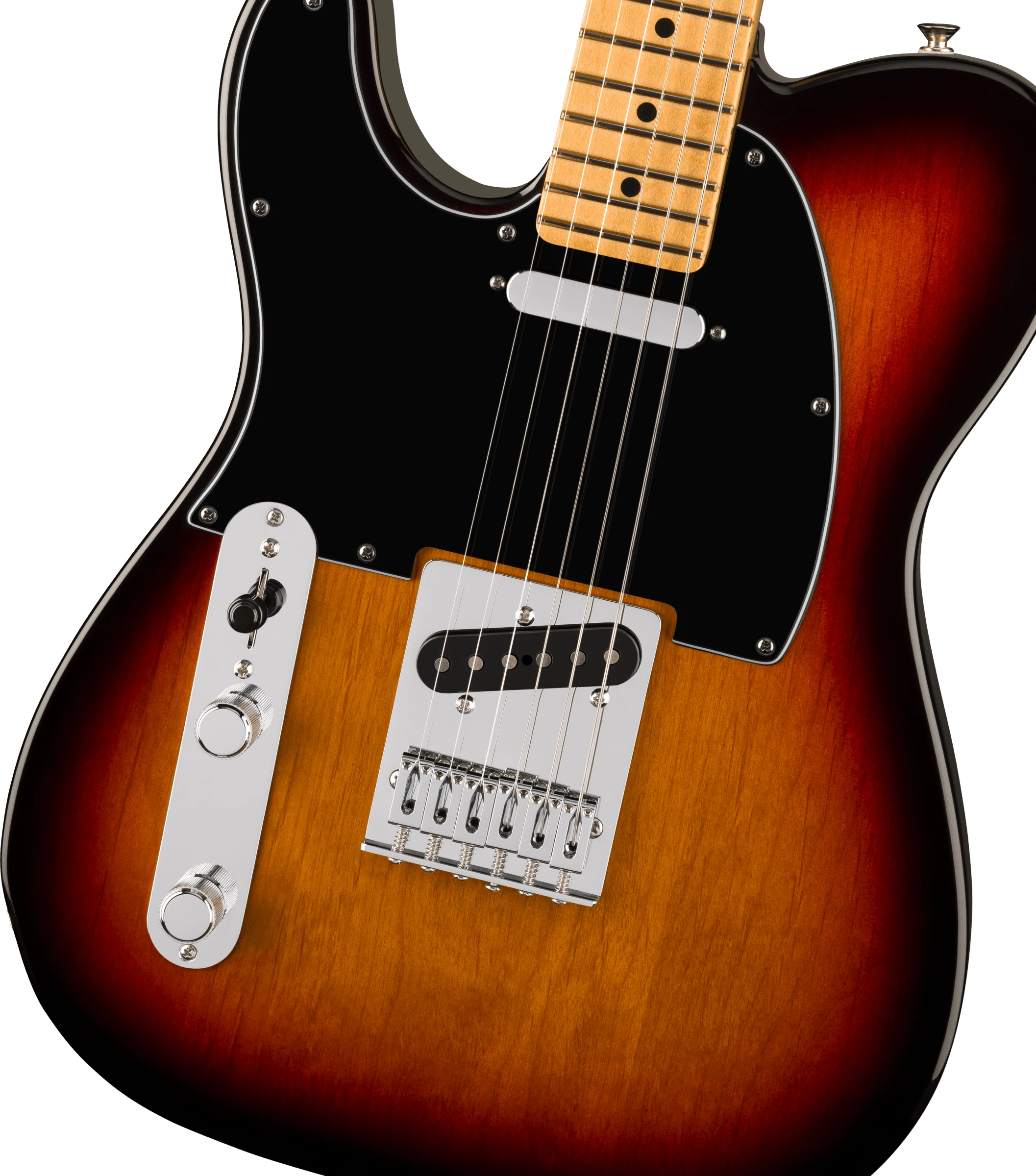 Fender® Player II Telecaster® Left-Hand, Maple Fingerboard, 3-Color Sunburst