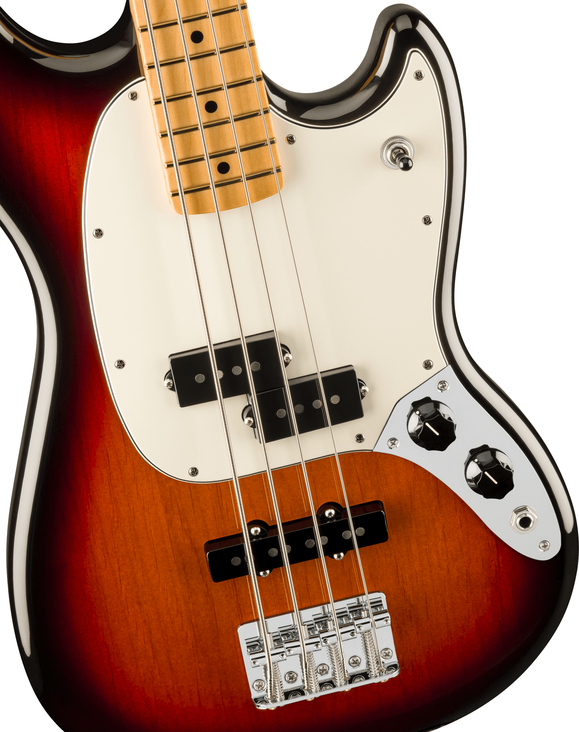 Fender® Player II Mustang® Bass PJ, Maple Fingerboard, 3-Color Sunburst