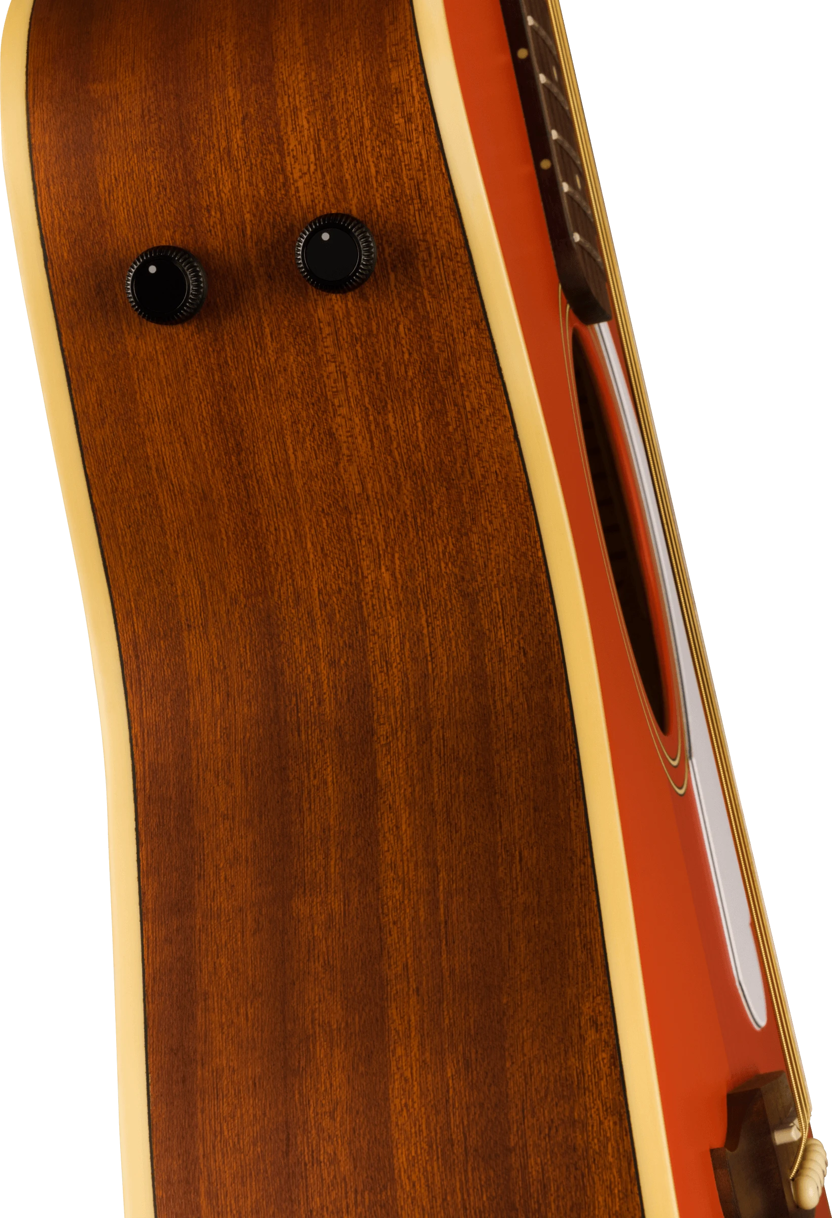 Fender® Malibu Player, Walnut Fingerboard, White Pickguard, Fiesta Red