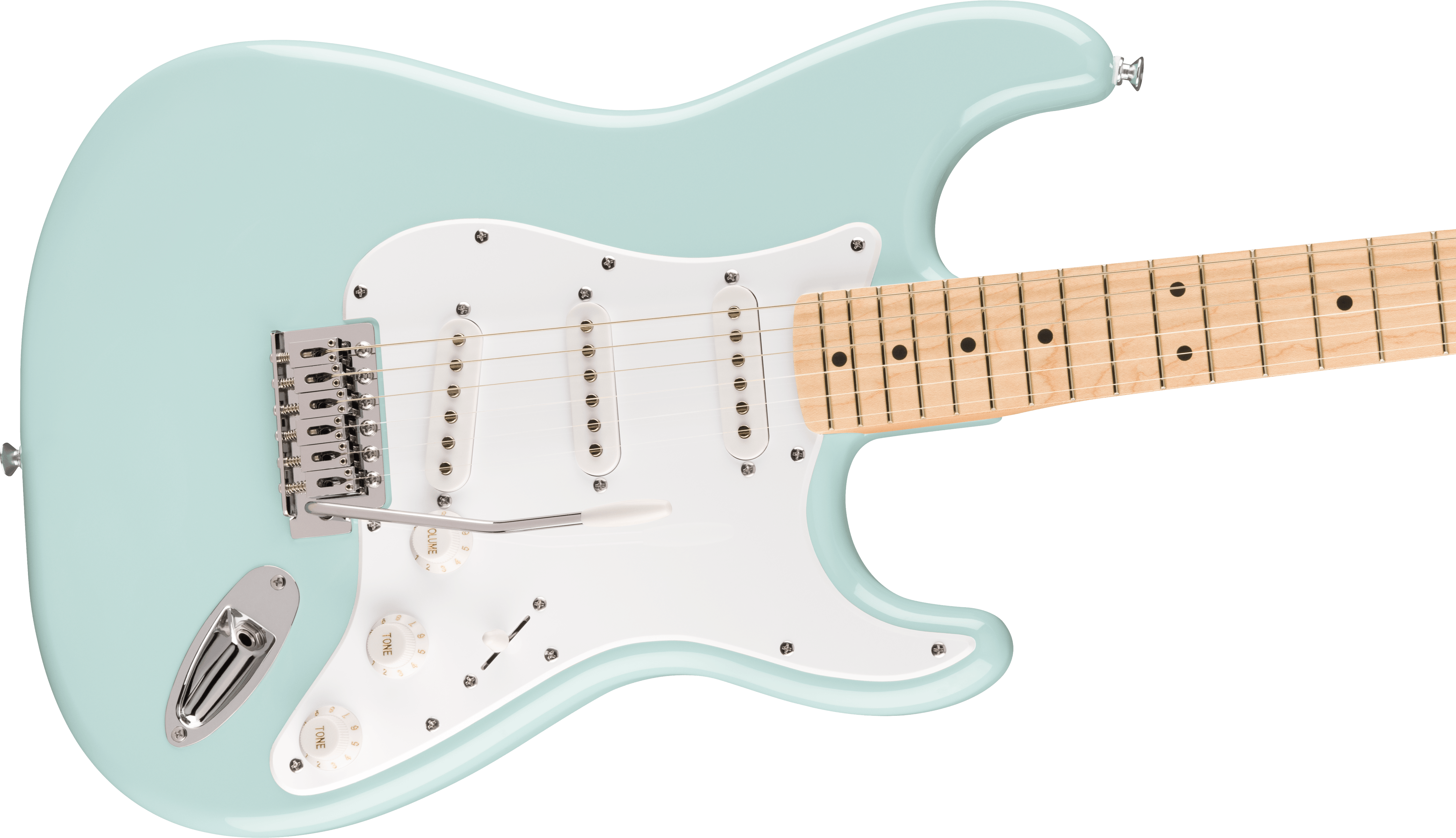 Squier® FSR Squier Sonic® Stratocaster® Pack, Maple Fingerboard, White Pickguard, Sonic Blue, Gig Bag, Frontman® 10G - 230V