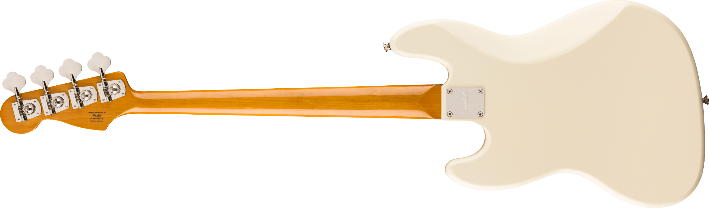 Squier® Limited Edition Classic Vibe™ Mid-'60s Jazz Bass®, Laurel Fingerboard, Tortoiseshell Pickguard, Olympic White