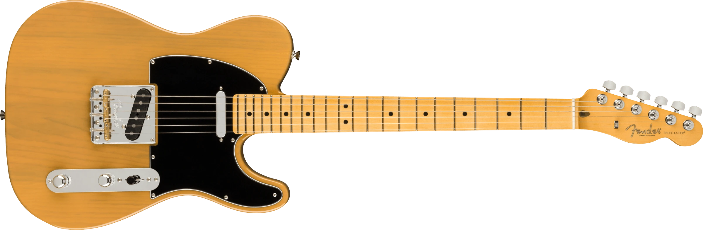 Fender® American Professional II Telecaster®, Maple Fingerboard, Butterscotch Blonde