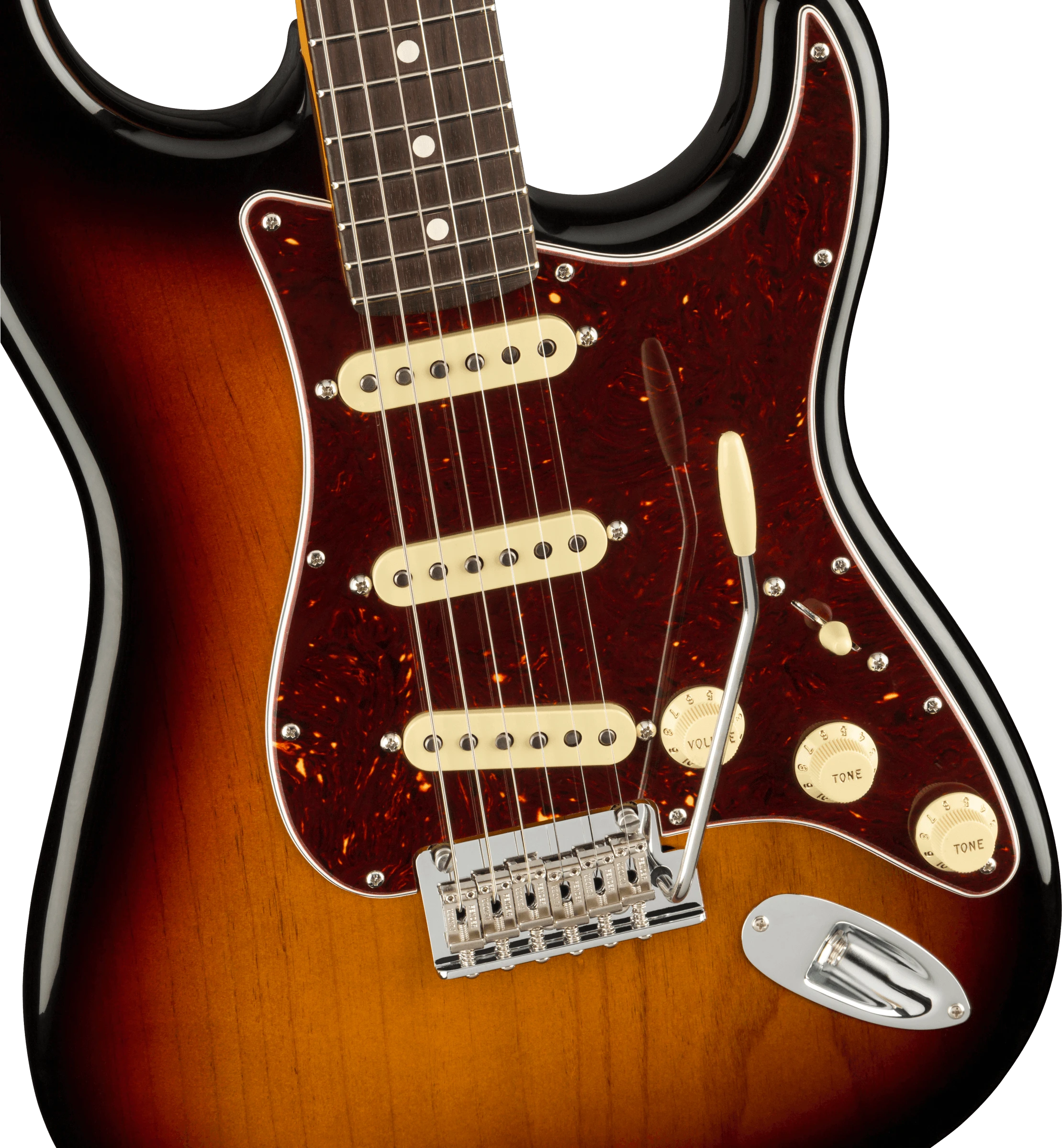 Fender® American Professional II Stratocaster®, Rosewood Fingerboard, 3-Color Sunburst